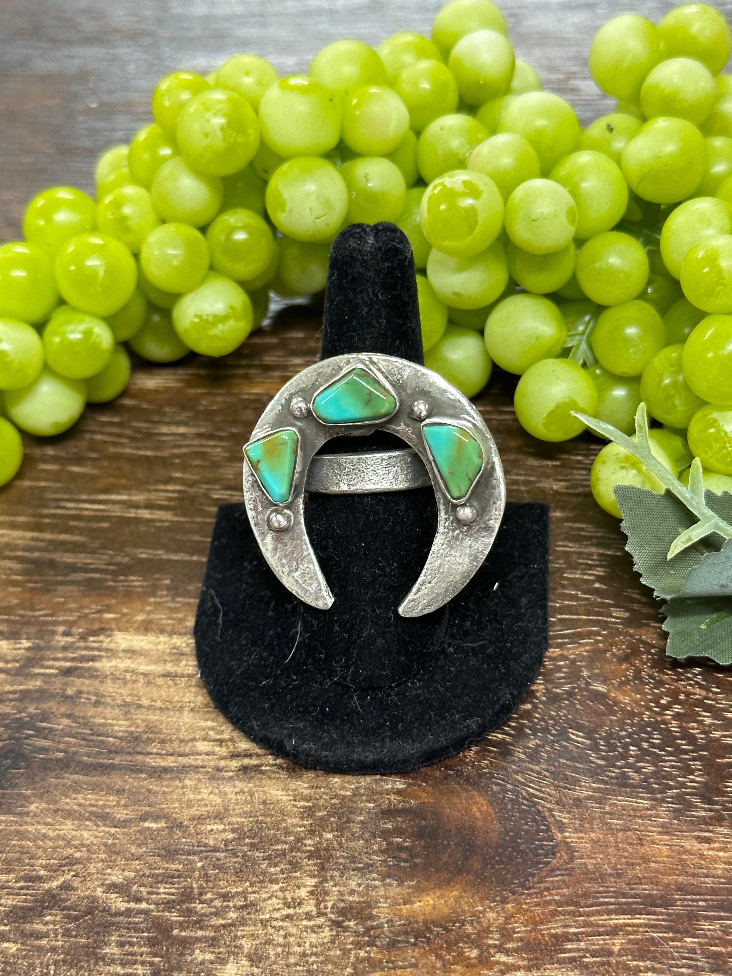 Jude Candalaria Royston Turquoise Sterling Silver Adjustable Ring