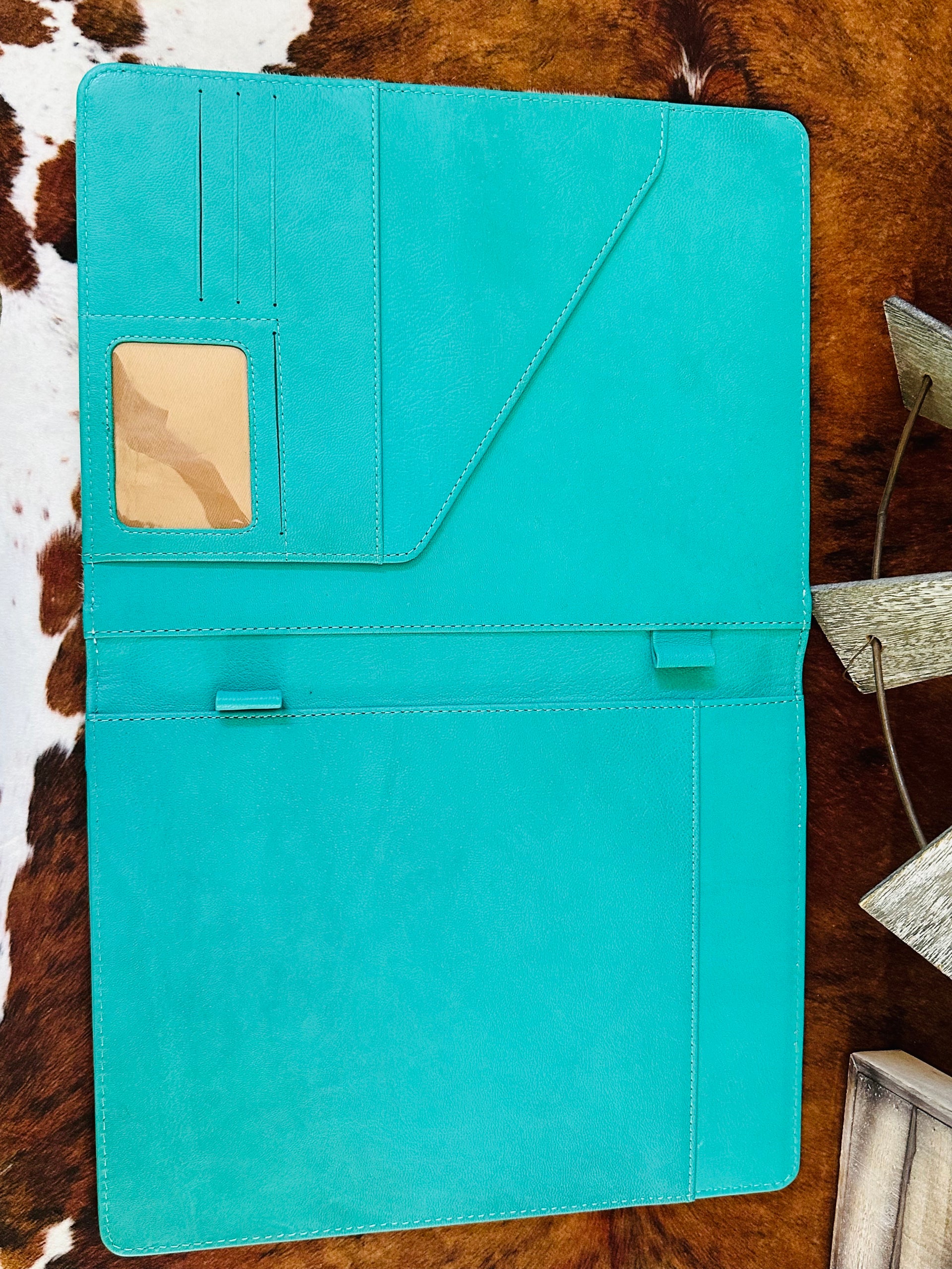 Genuine Tooled Leather & Cowhide Planner