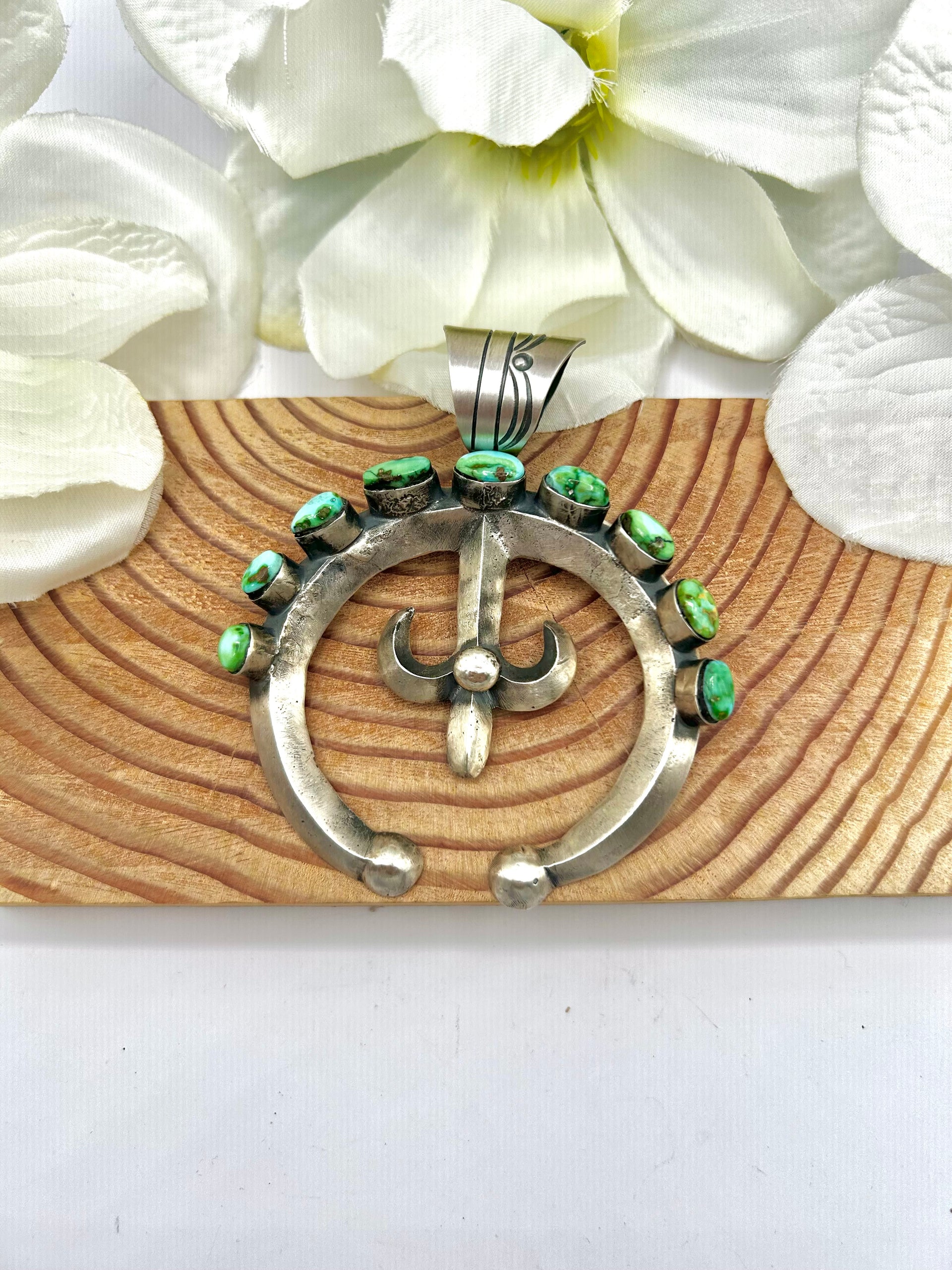 Chimney Butte Sonoran Gold Turquoise & Sterling Silver Pendant
