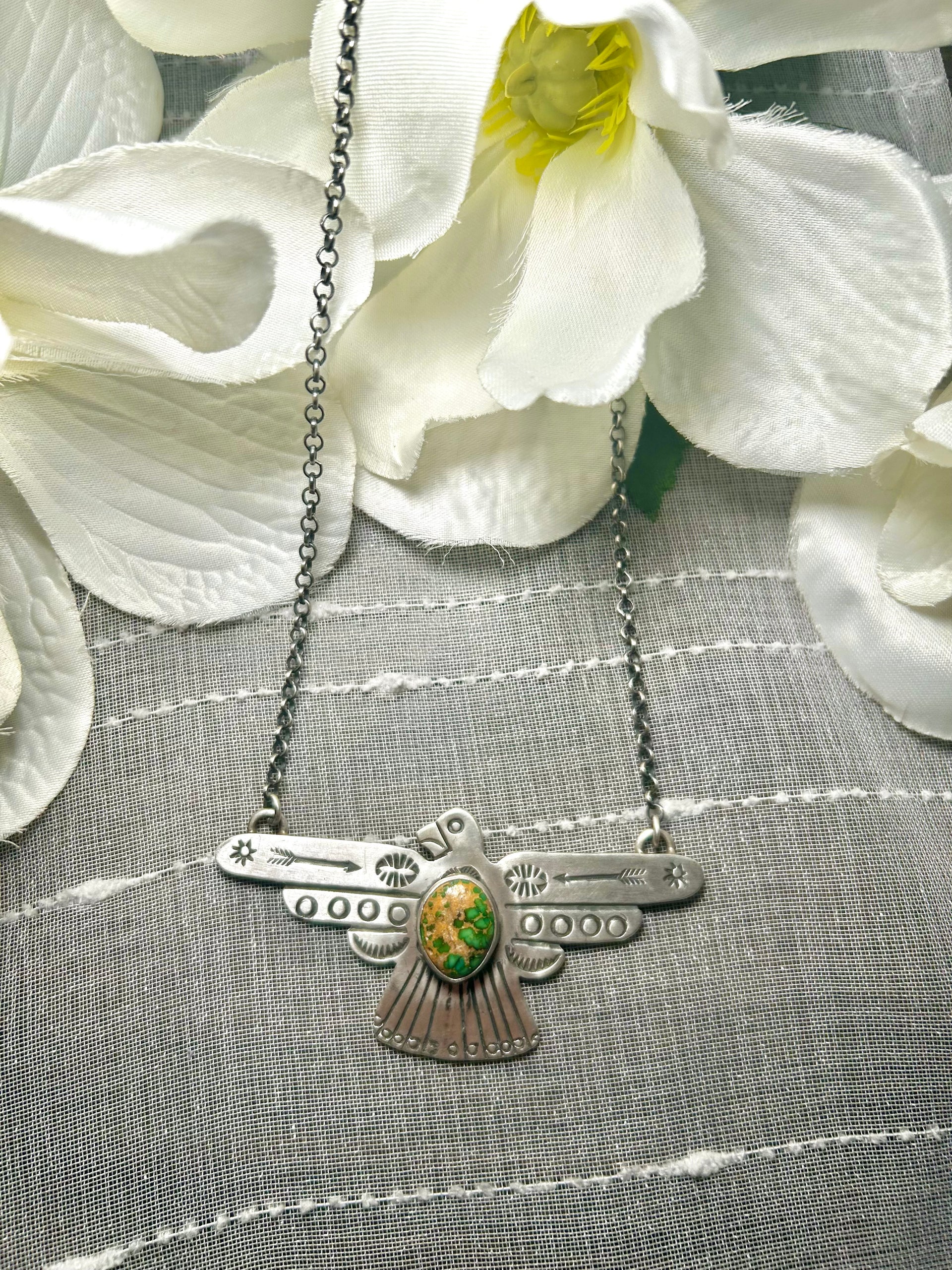 Russell Sam Royston Turquoise & Sterling Silver Necklace