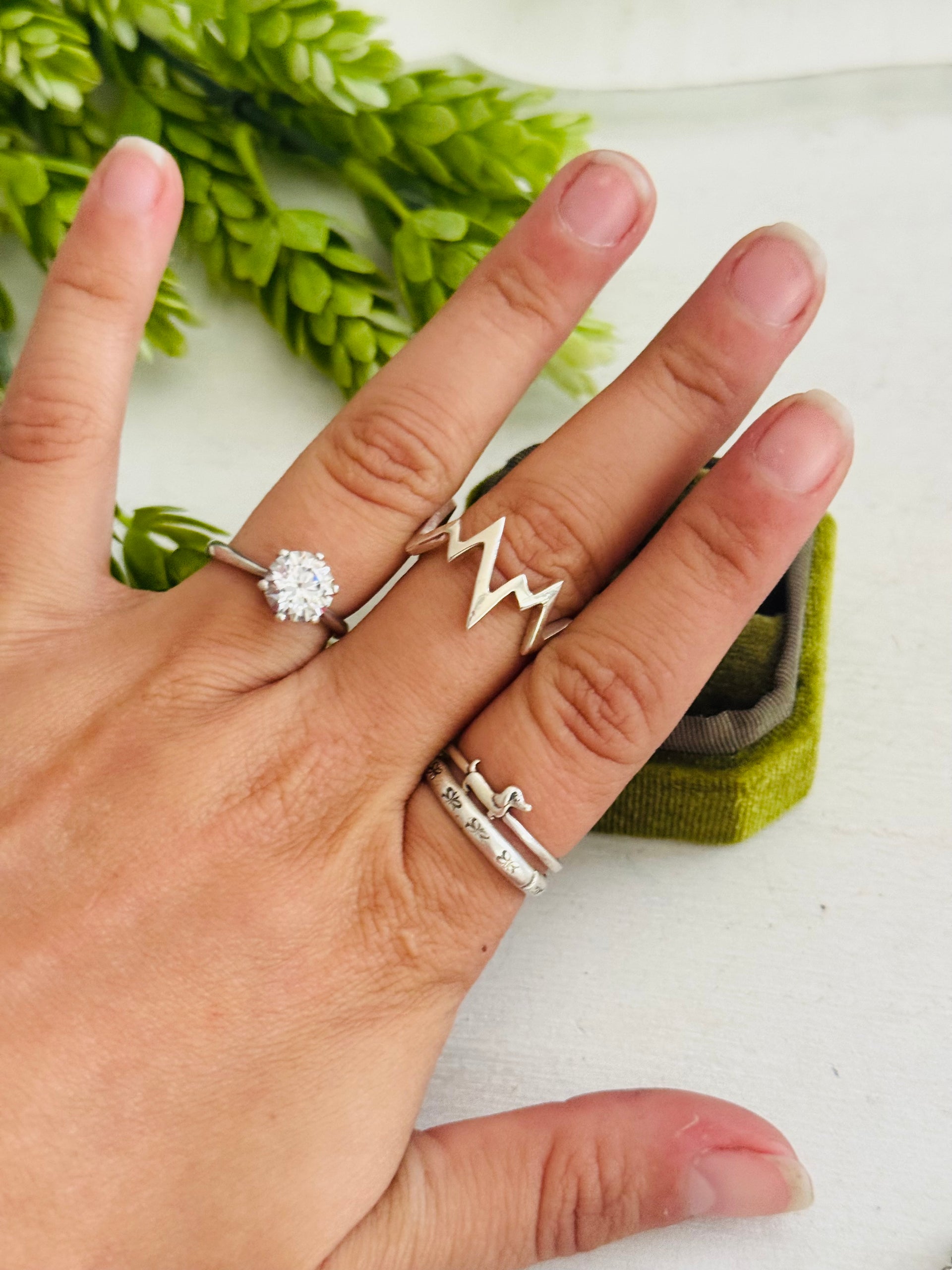 Southwest Made Sterling Sliver Ring Size 8.5