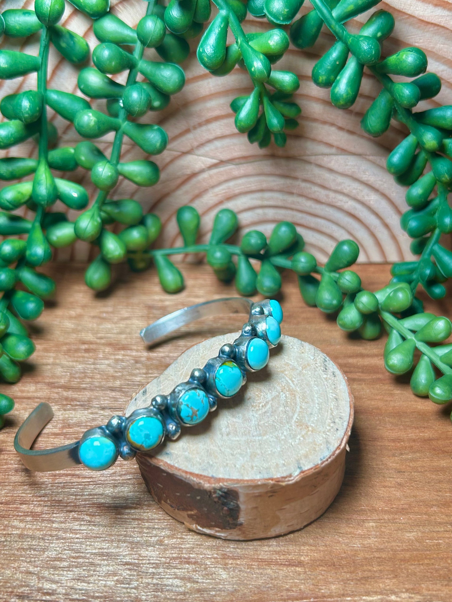 James Garcia Royston Turquoise & Sterling Silver Cuff Bracelet