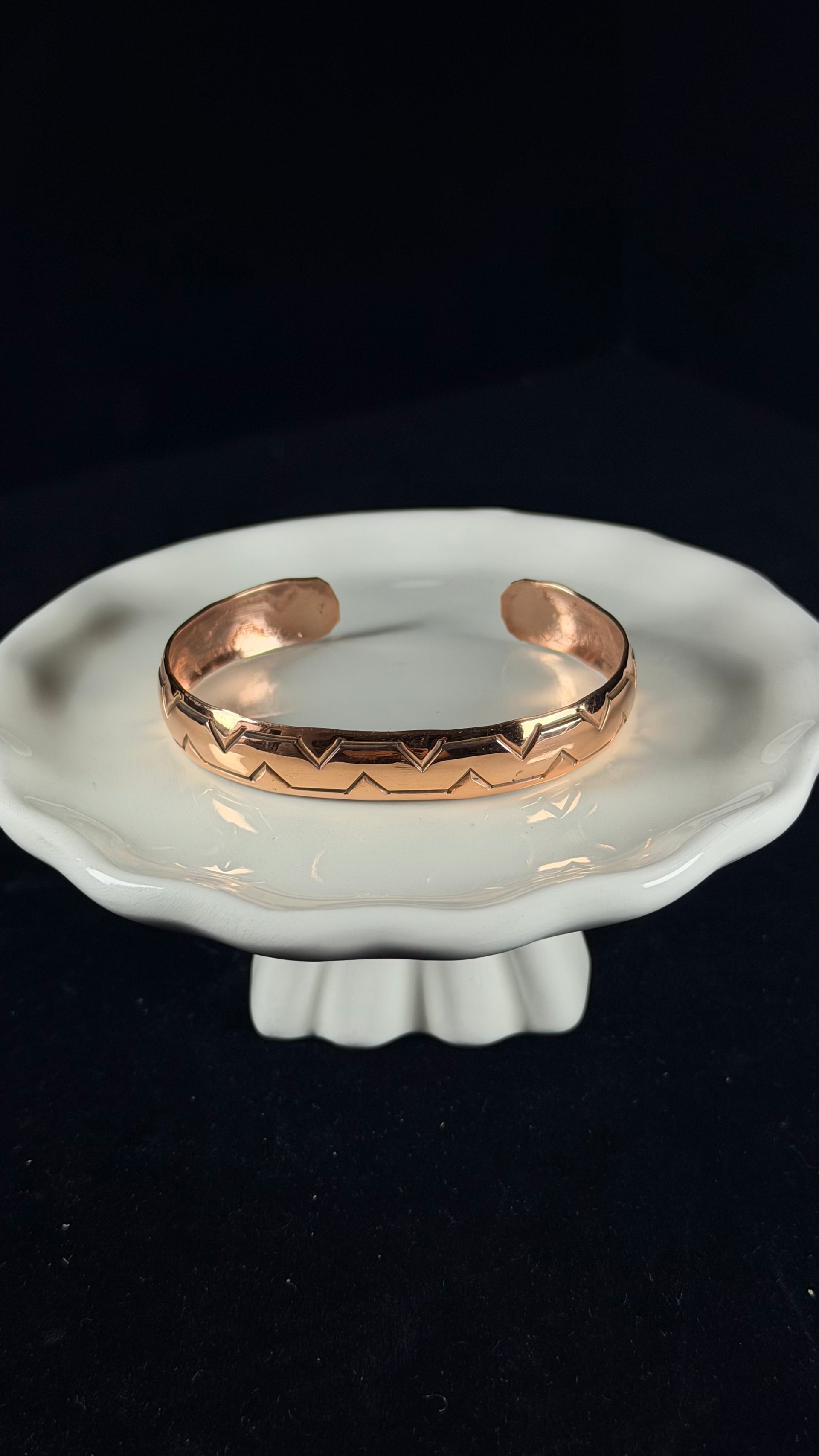 Navajo Made Copper Cuff Bracelet