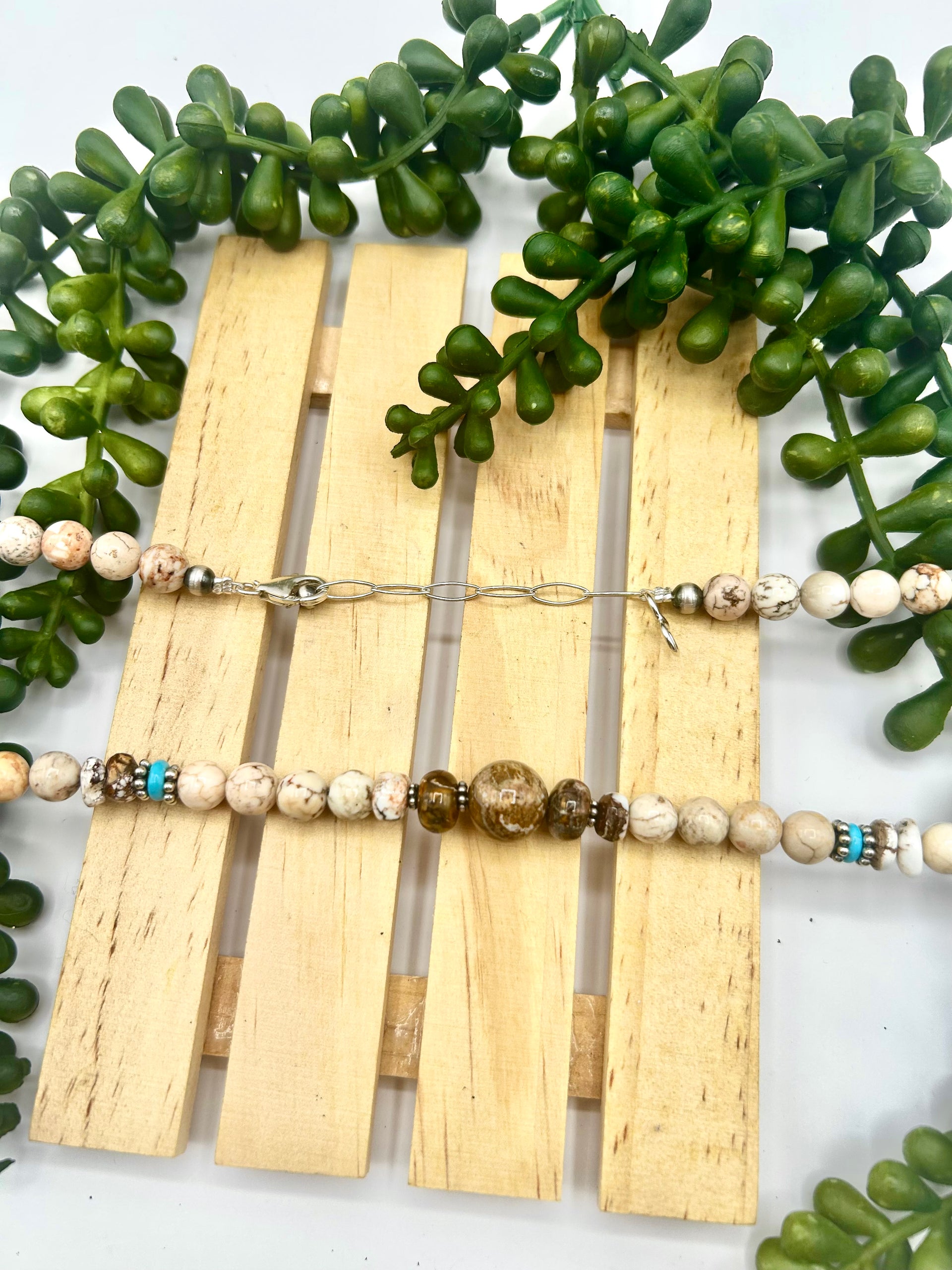 Handmade Multi Stone & Sterling Silver Necklace