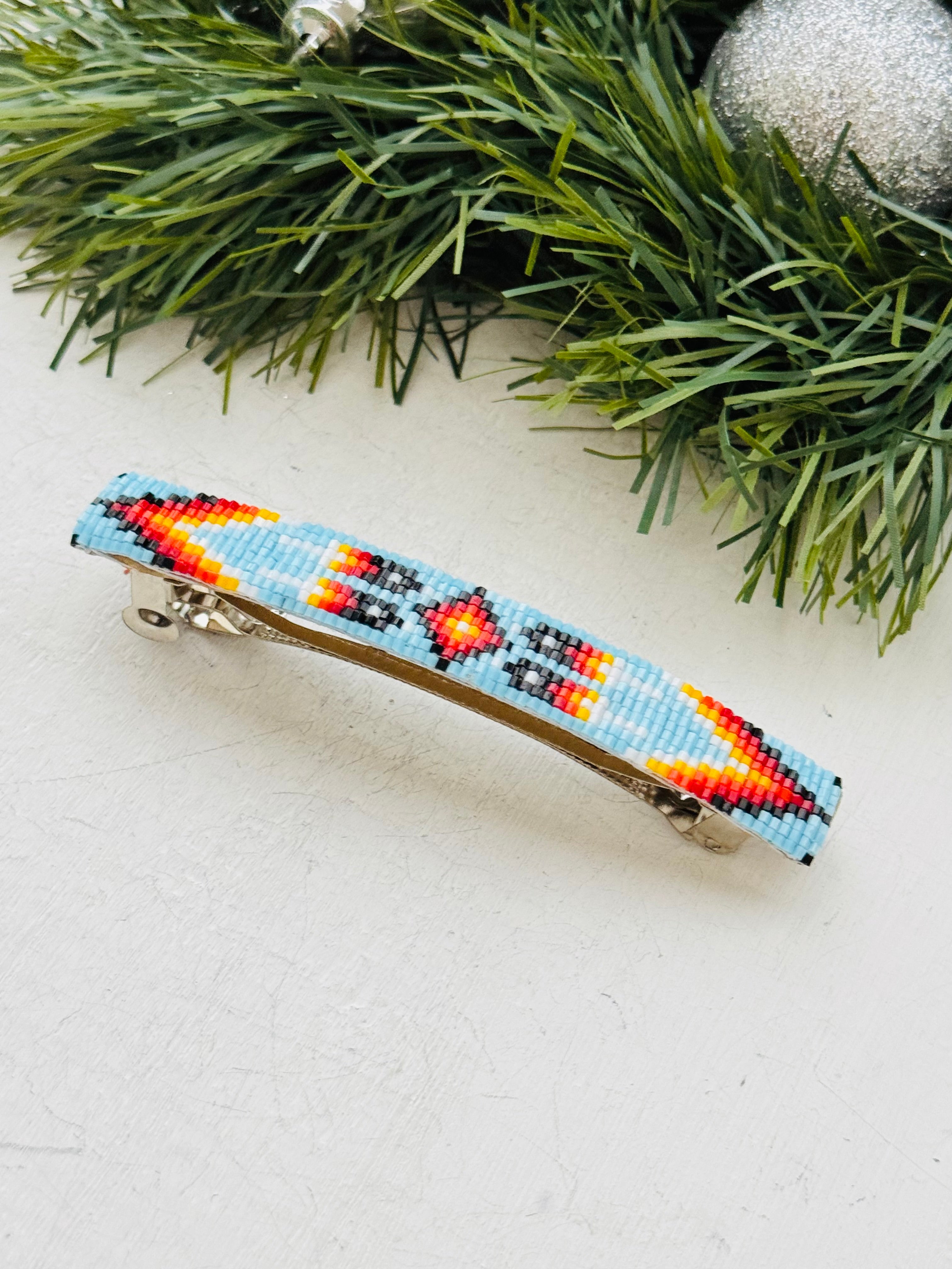 Navajo Made Bended Hair Barrette Pair