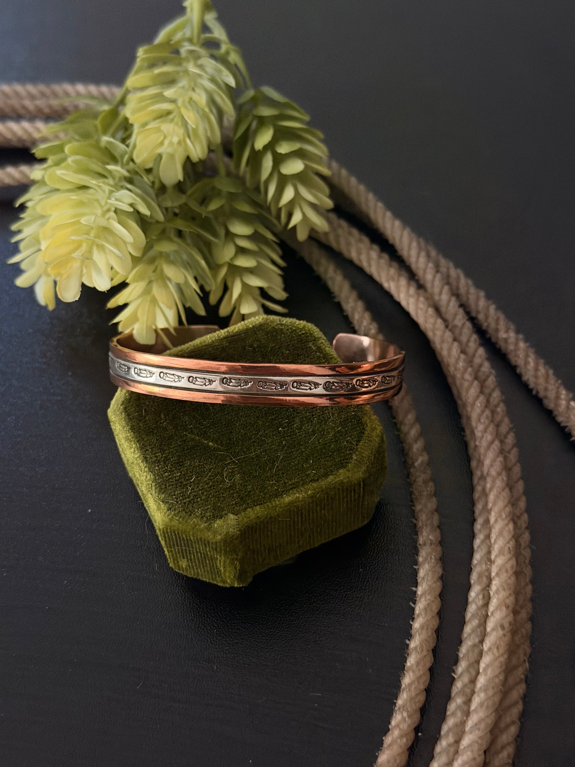 Wylie Secatero Copper & Sterling Silver Cuff Bracelet