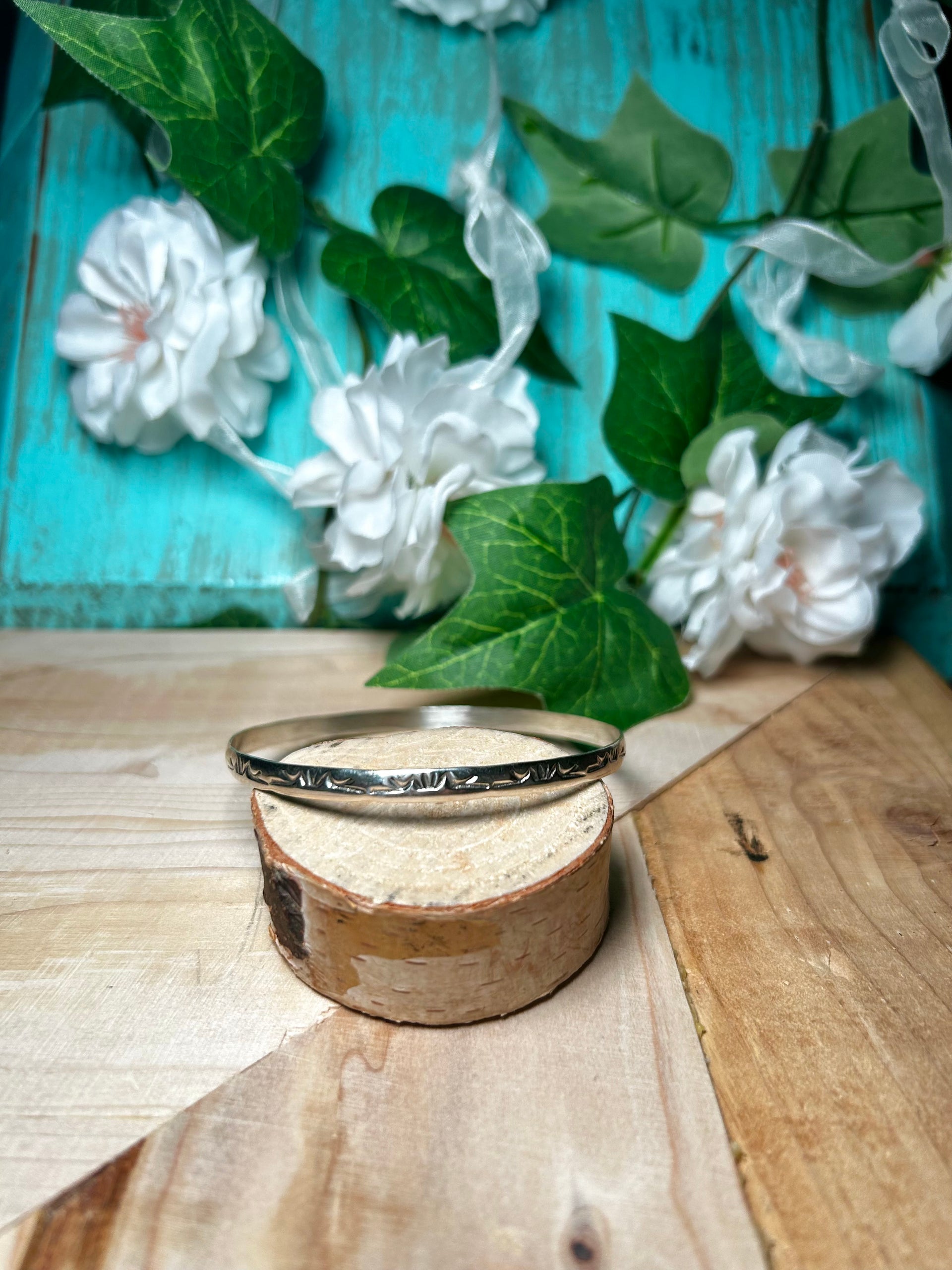 Navajo Made Sterling Silver Bangle Bracelet