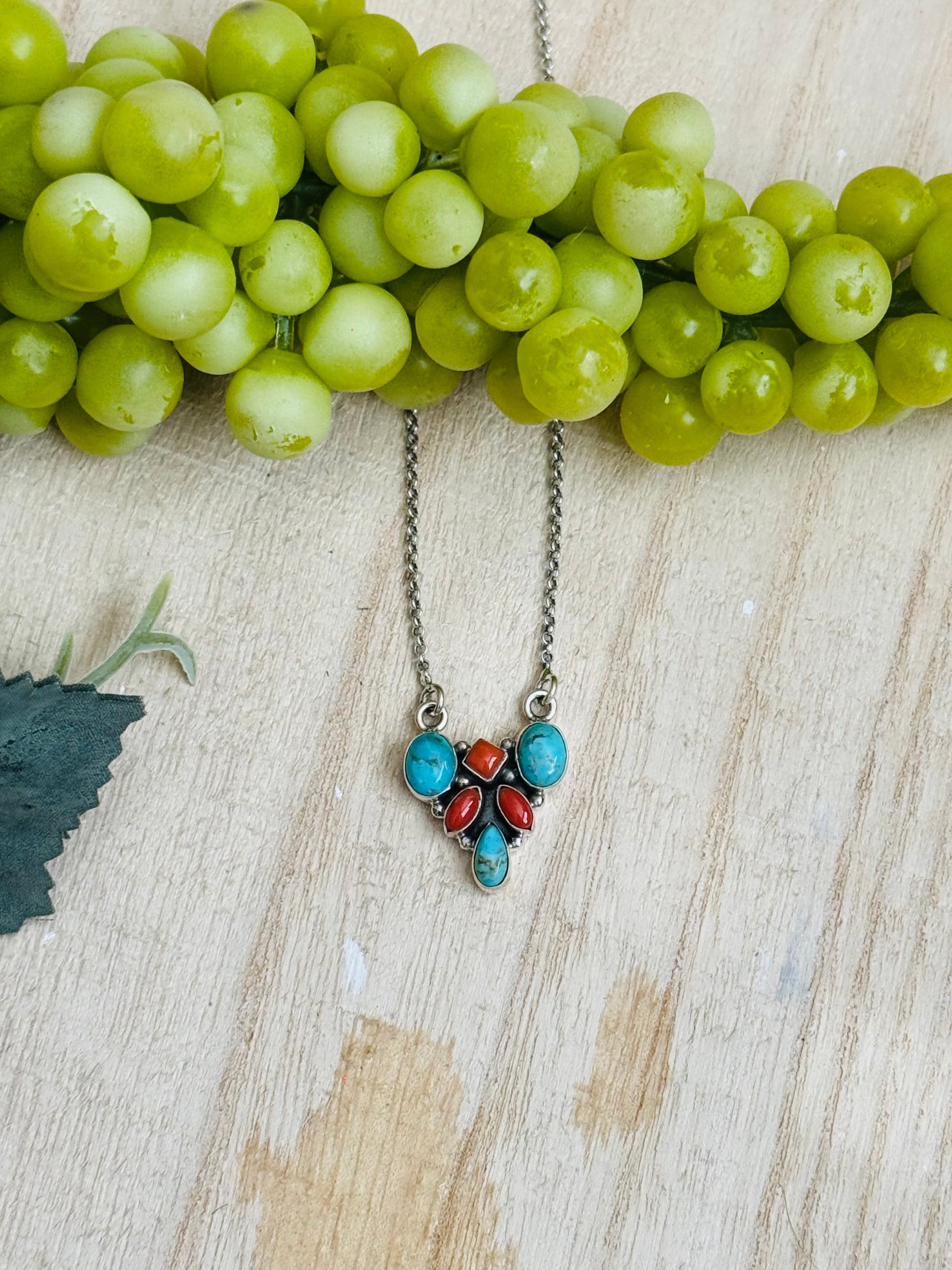 Southwest Made Multi Stone & Sterling Silver Necklace