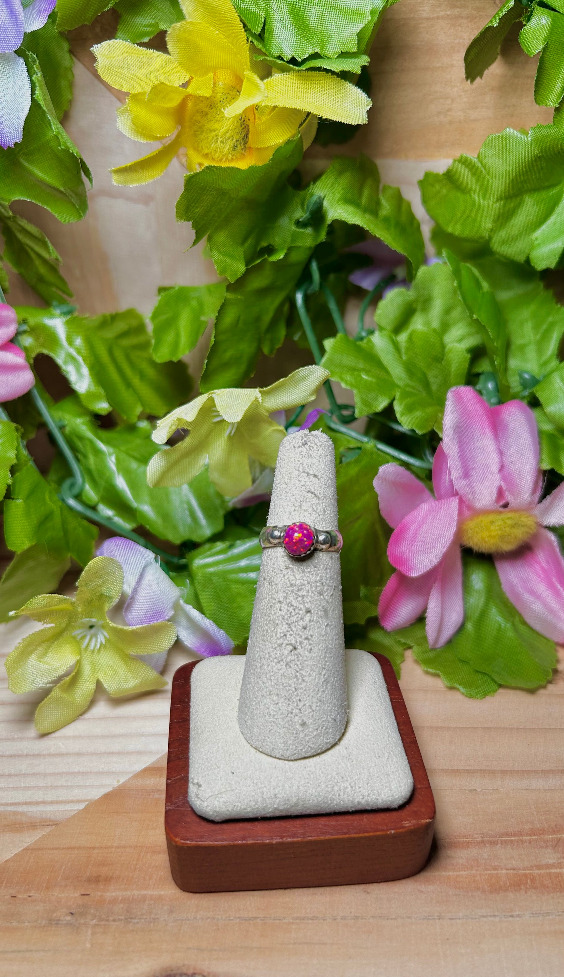 Navajo Made Opal  & Sterling Silver Ring