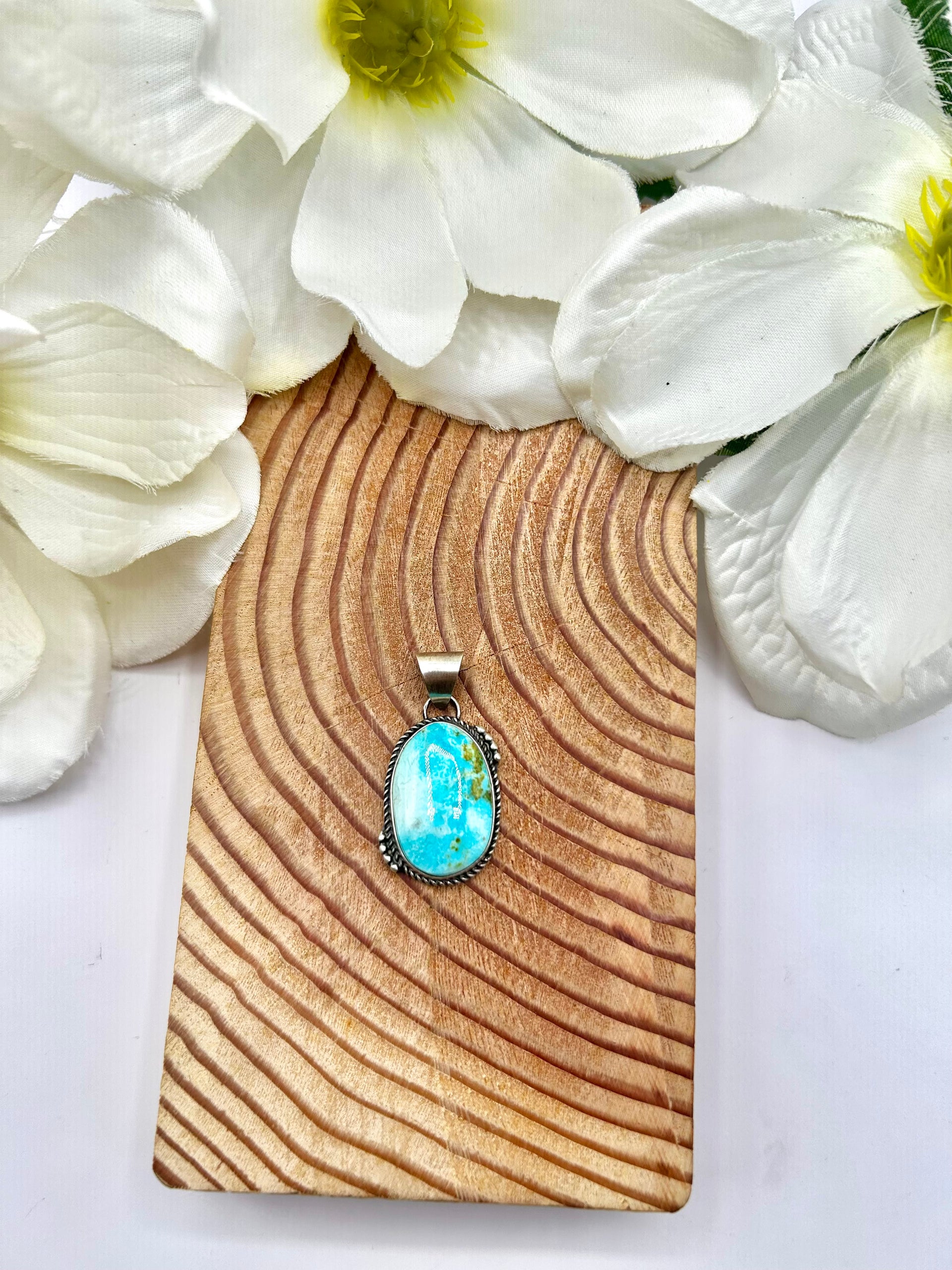 George Rios Sonoran Mountain Turquoise & Sterling Silver Pendant
