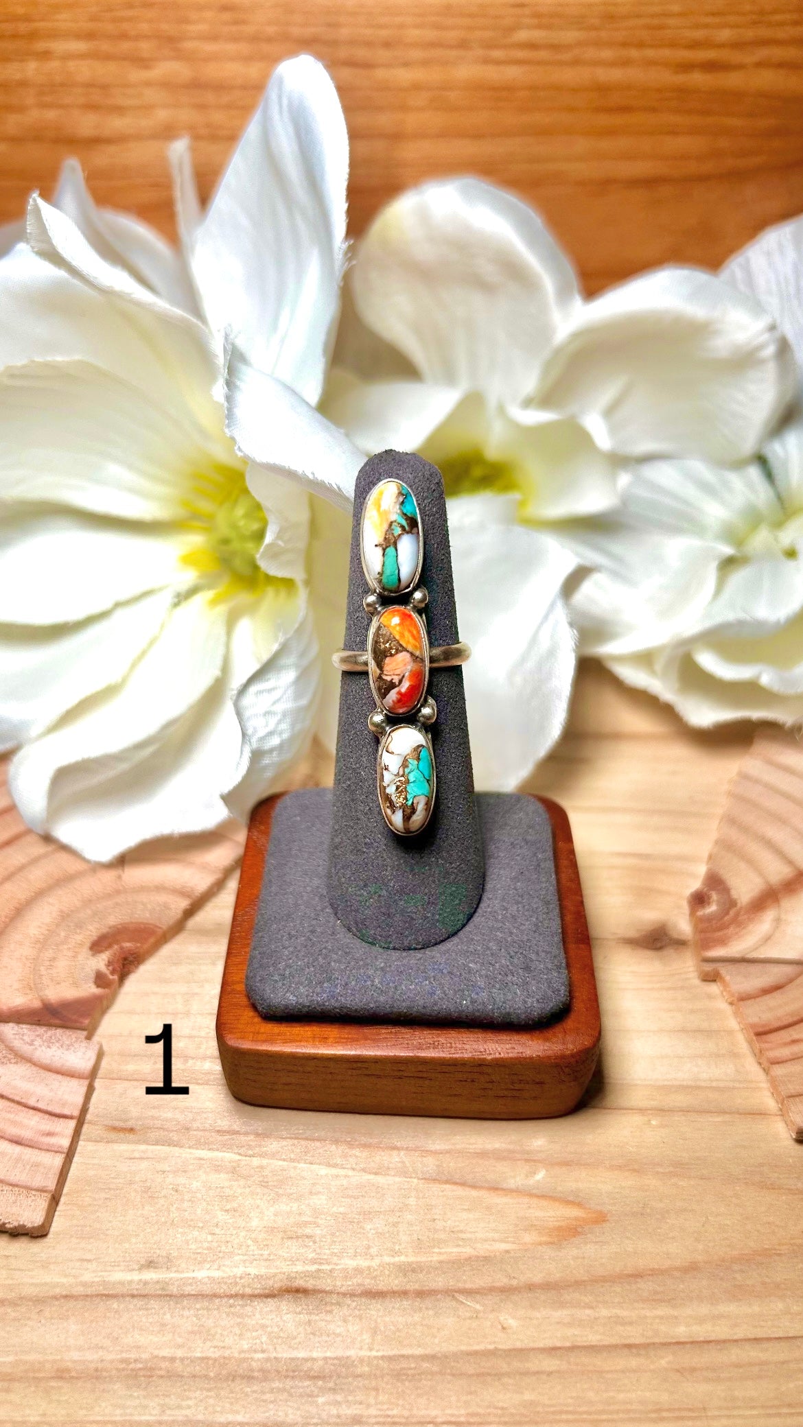 Pearline Spencer Mohave Turquoise & Sterling Silver Ring