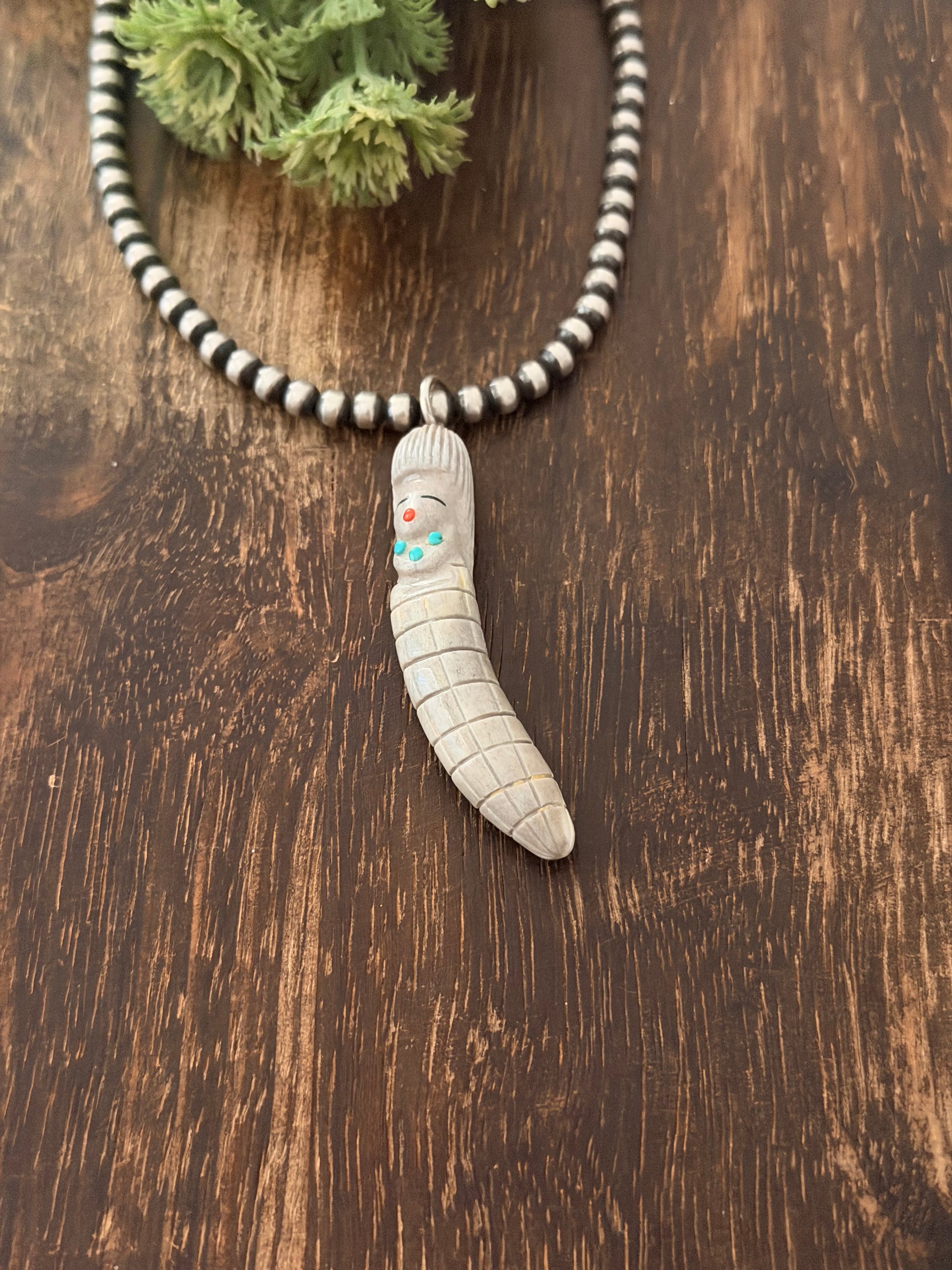 Zuni Made Fetish & Sterling Silver Pendant