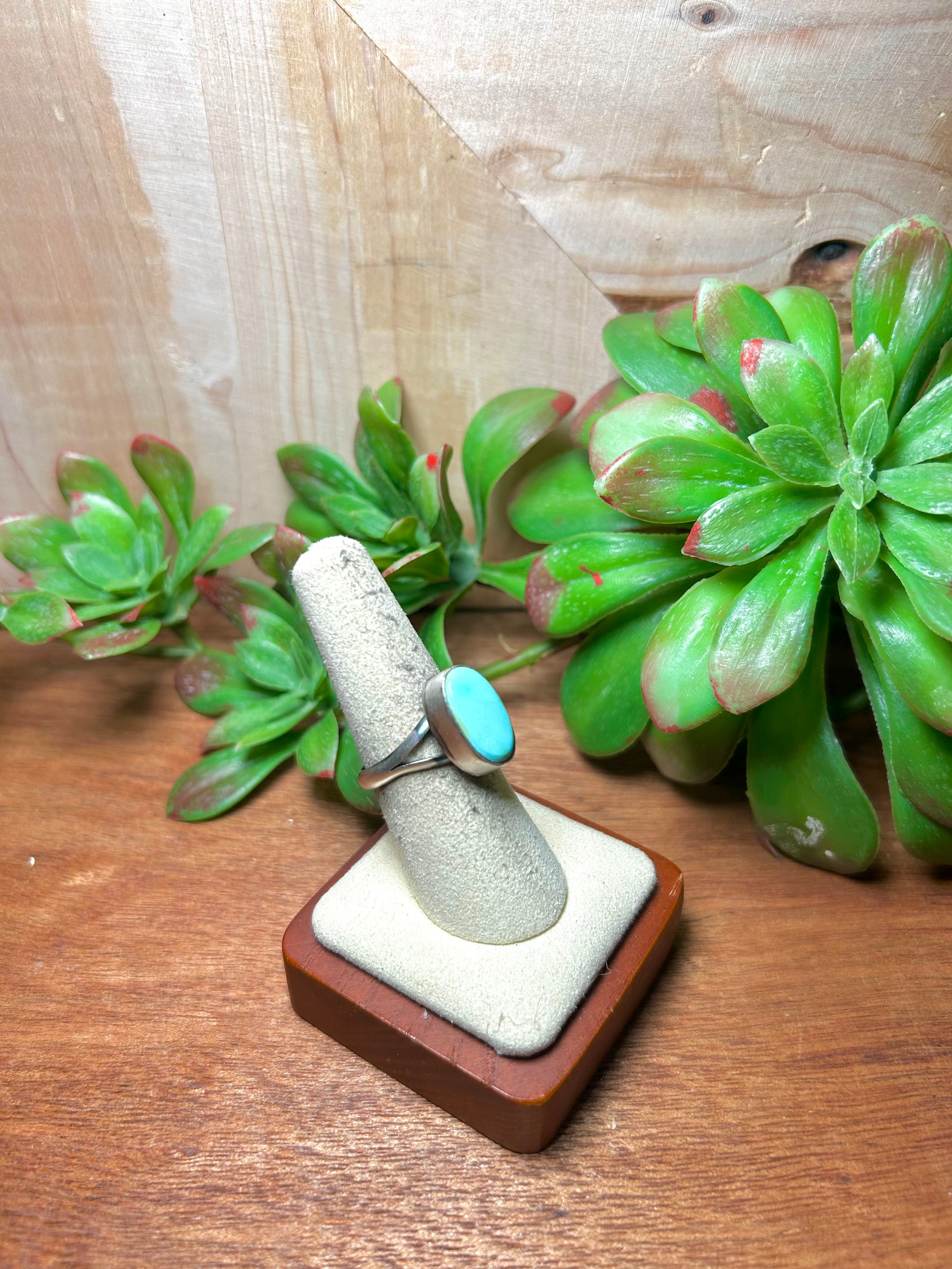 Scott Skeets Sonoran Gold Turquoise & Sterling Silver Adjustable Ring