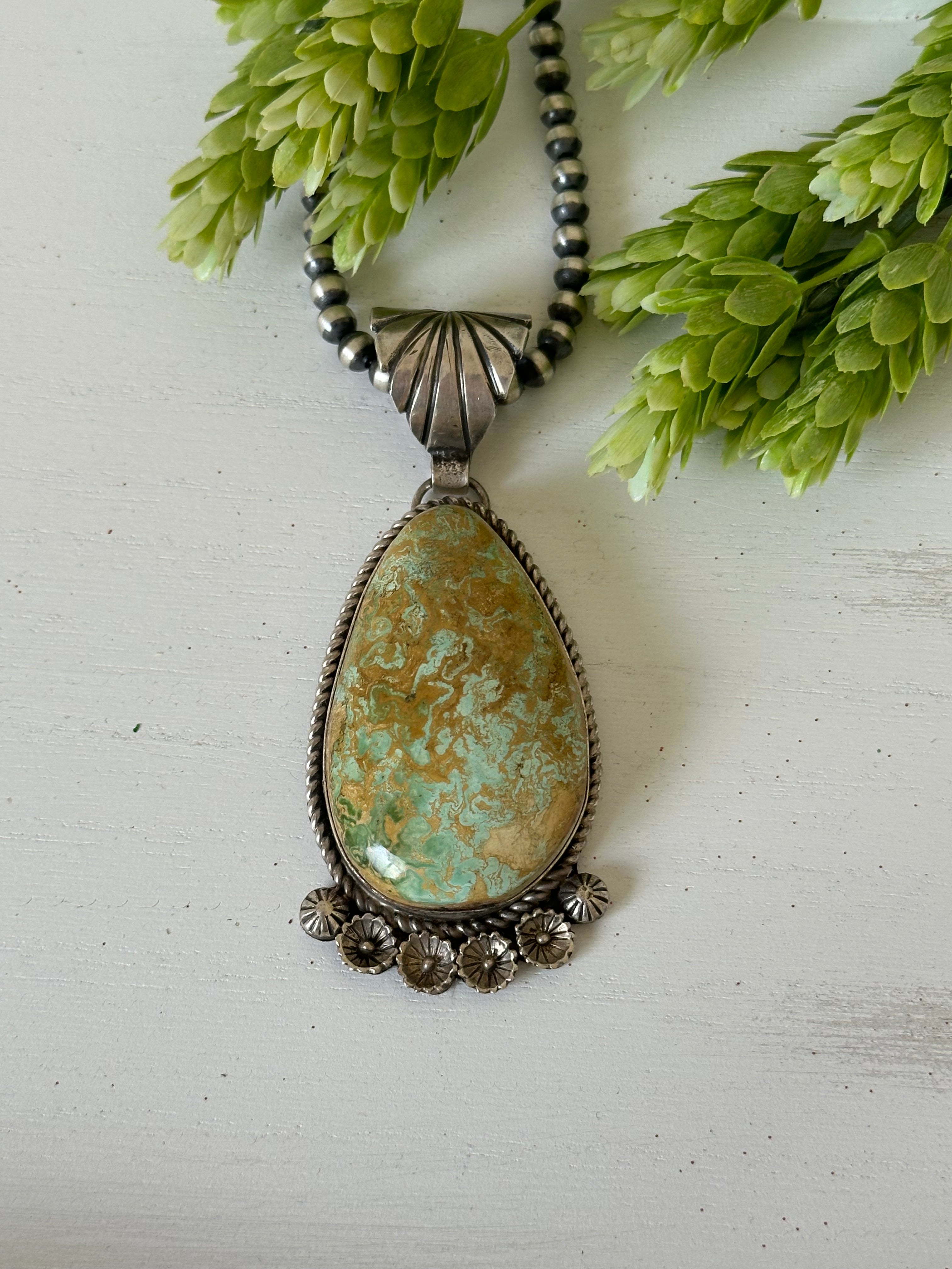 Abel Toledo Royston Turquoise & Sterling Silver Pendant