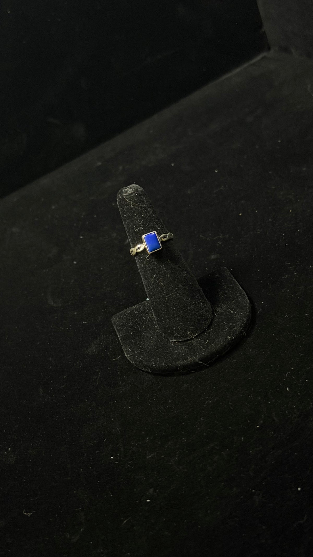 Duane Smith Lapis & Sterling Silver Ring Size 5