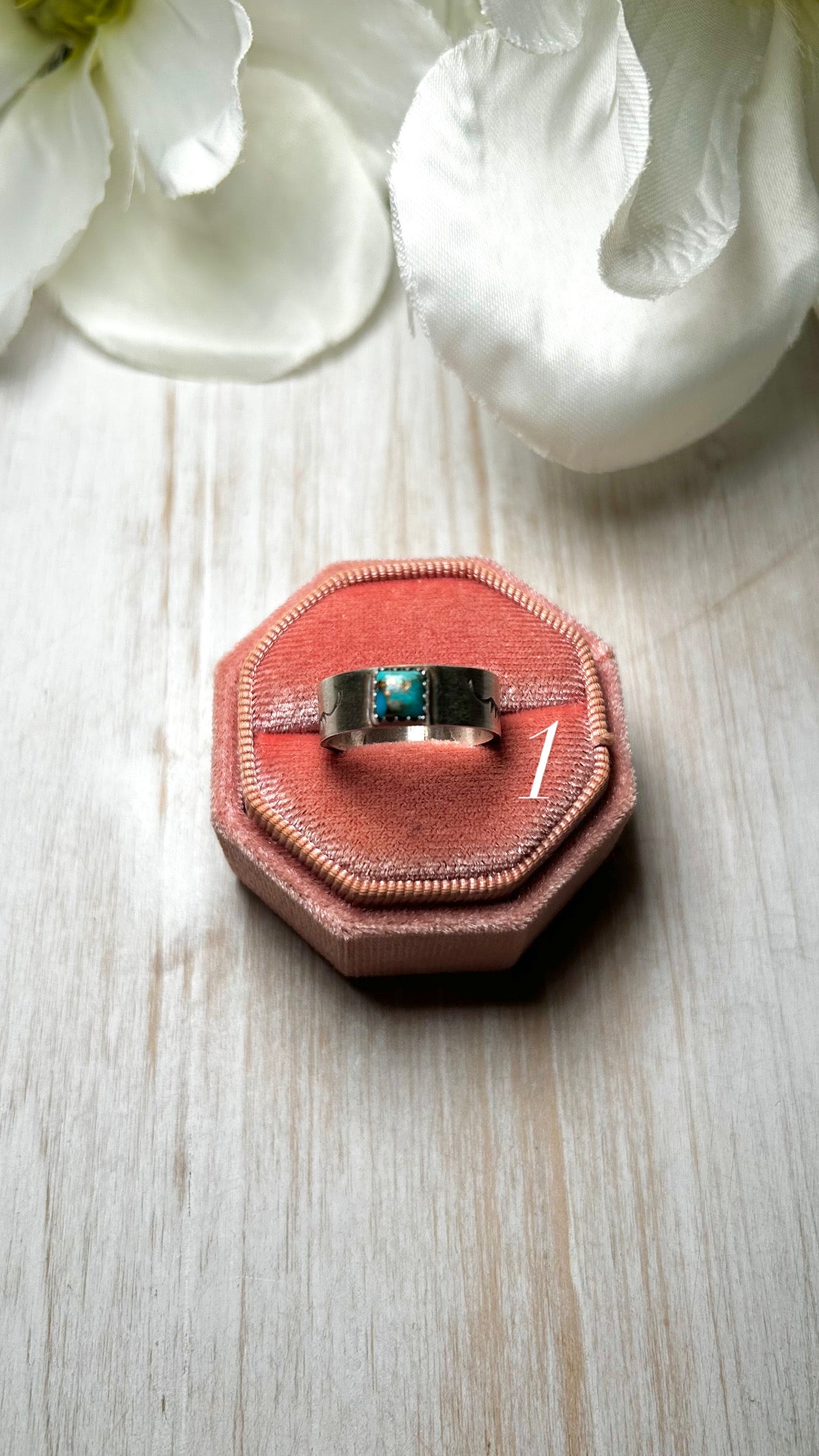 Navajo Made Mohave Turquoise & Sterling Silver Ring