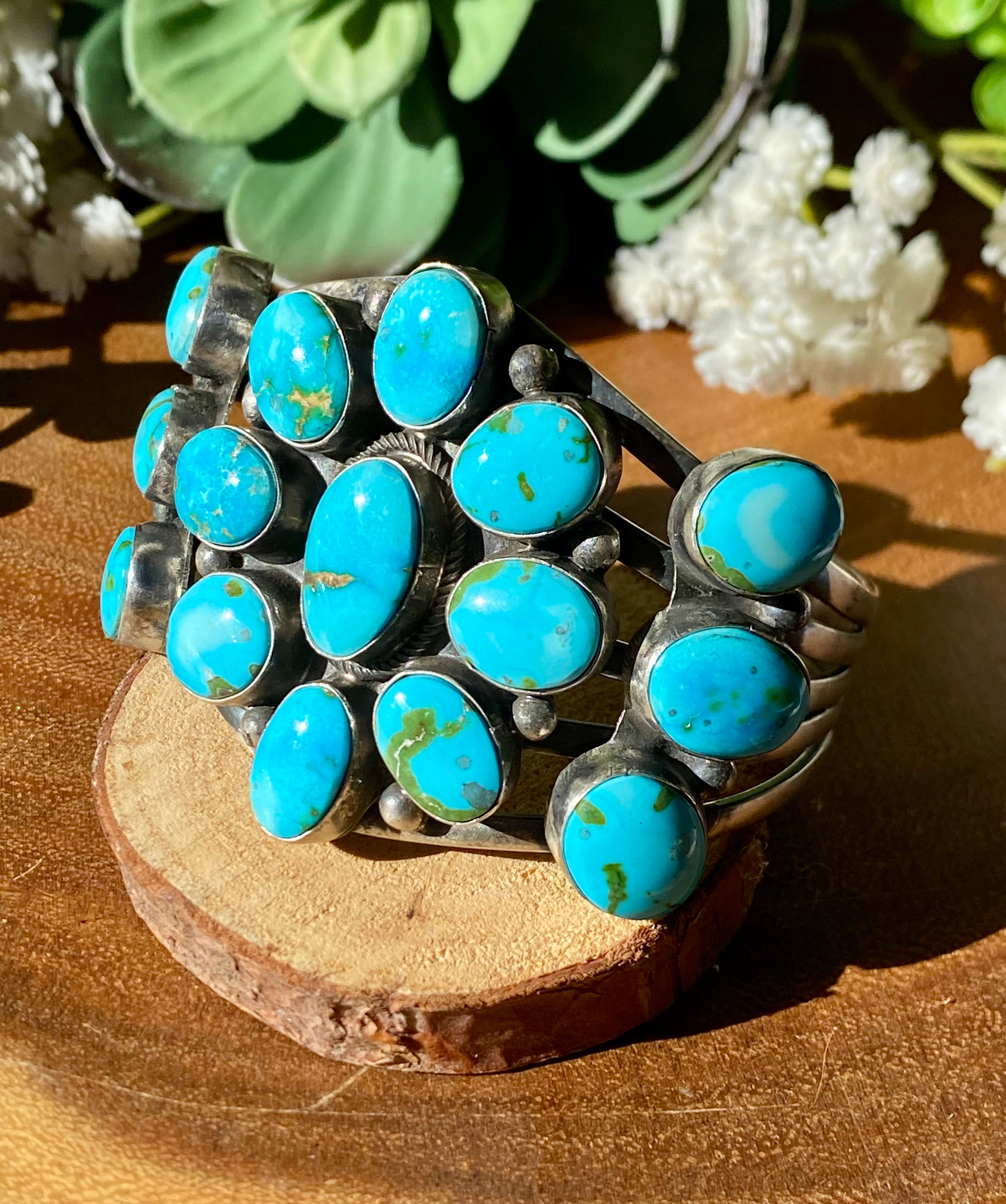 Bobby Johnson Sonoran Mountain Turquoise & Sterling Silver Cuff Bracelet