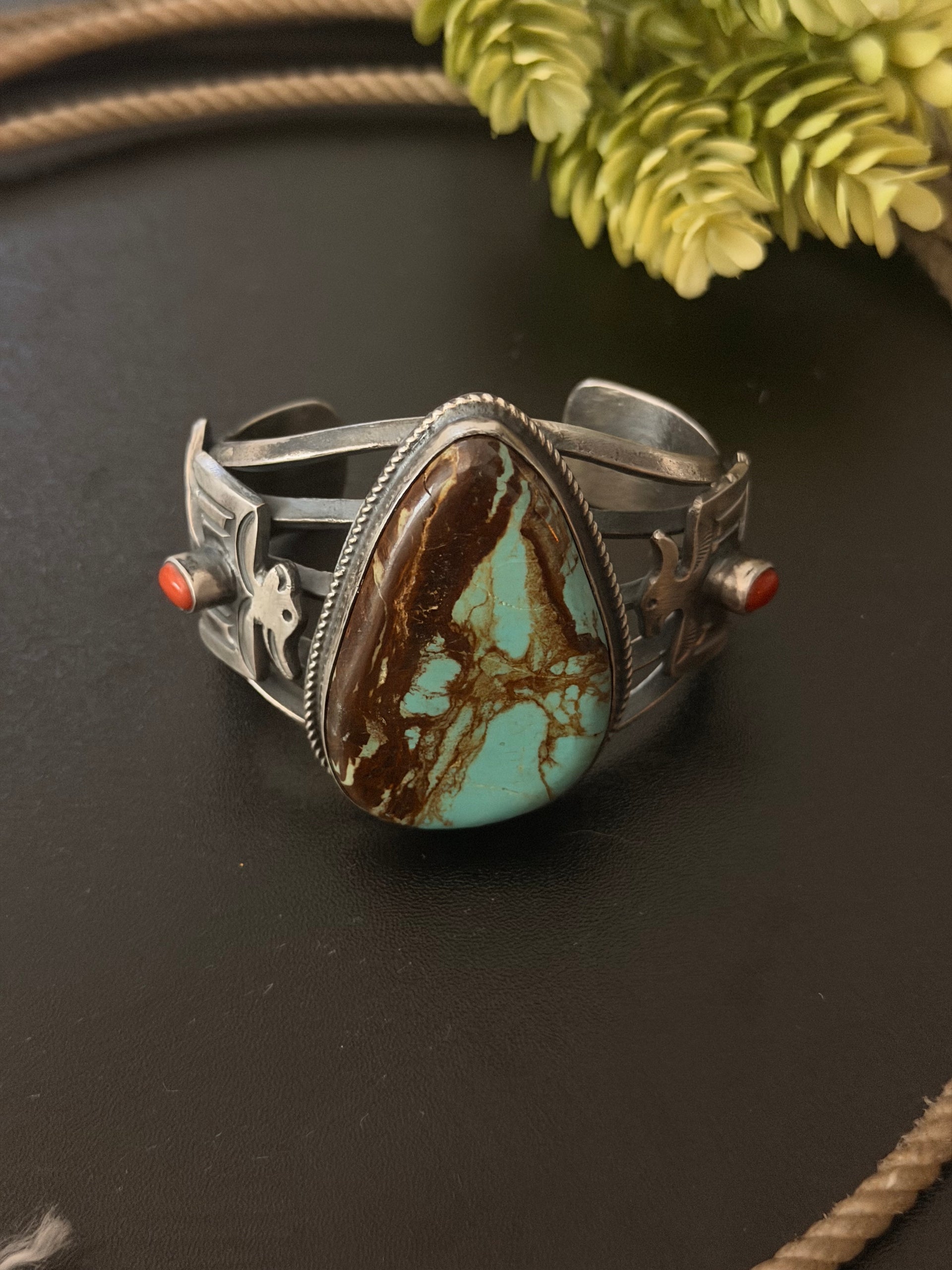 Chimney Butte Multi Stone & Sterling Silver Cuff Bracelet
