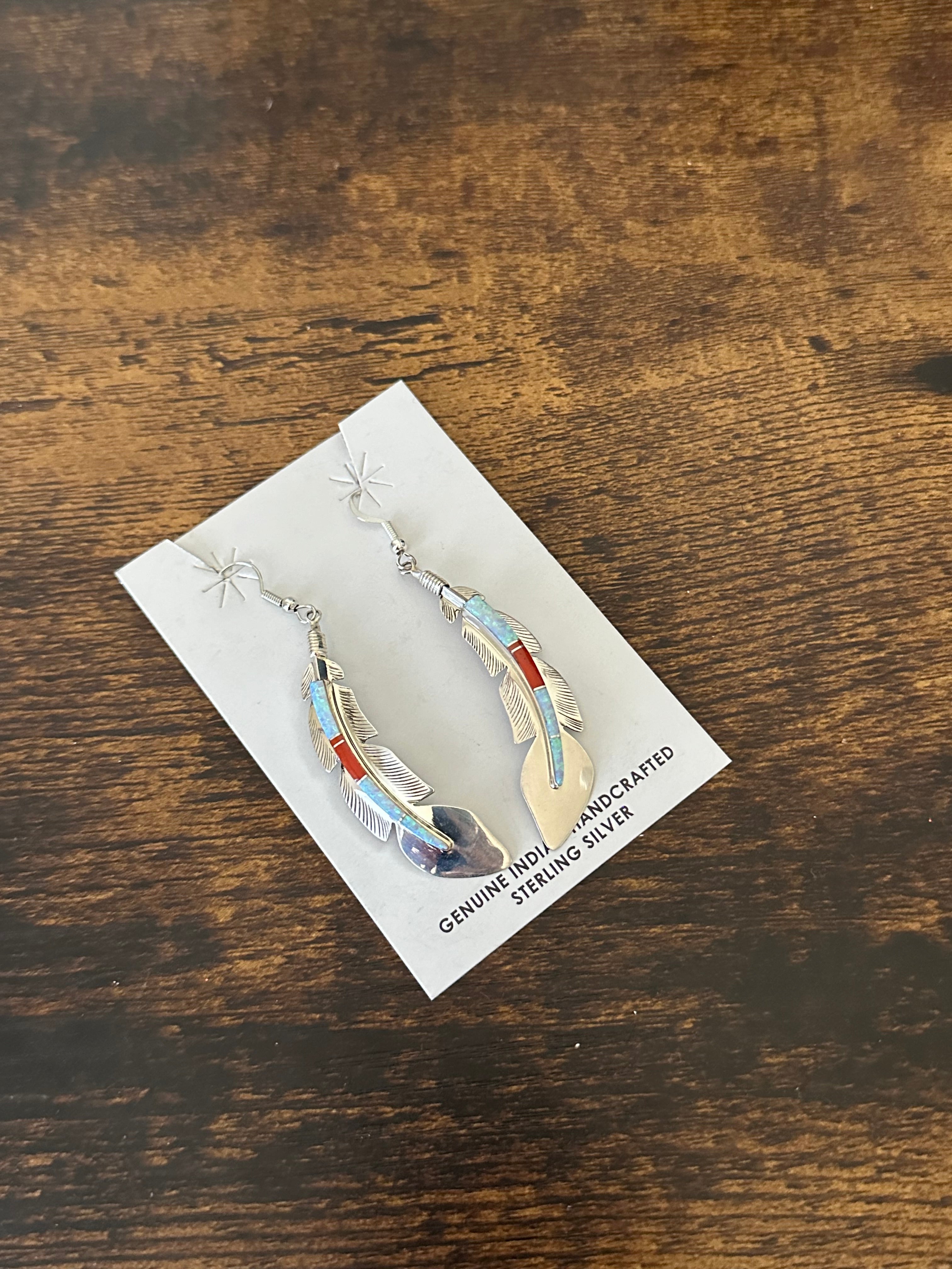 Billy Long Multi Stone & Sterling Silver Feather Necklace Set