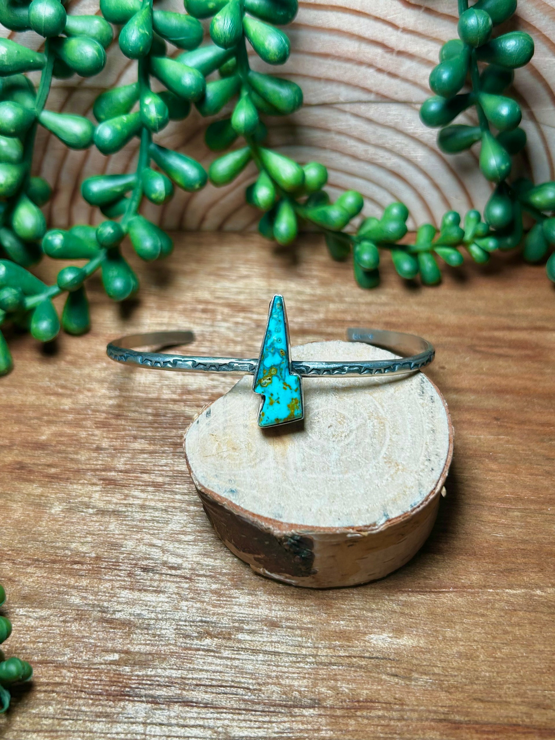 Donovan Skeets Kingman Turquoise& Sterling Silver Cuff Bracelet