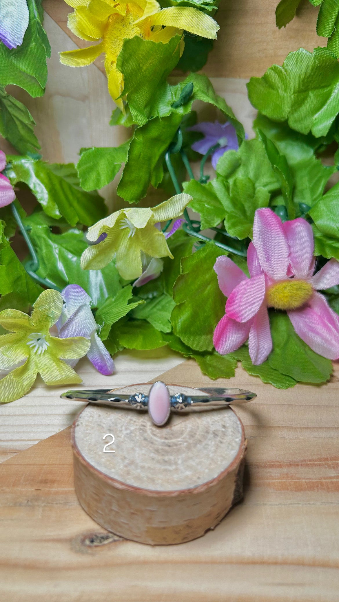 Navajo Made Pink Conch & Sterling Silver Cuff Bracelet