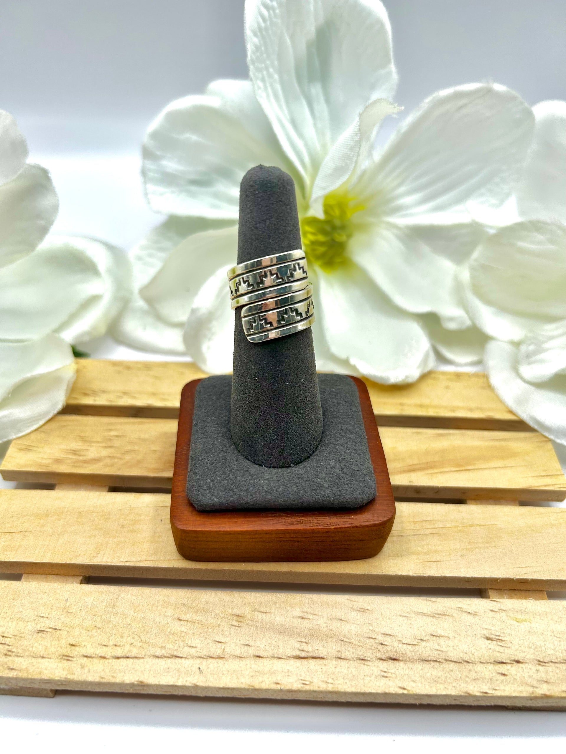 Landon Secatero Sterling Silver Adjustable Ring