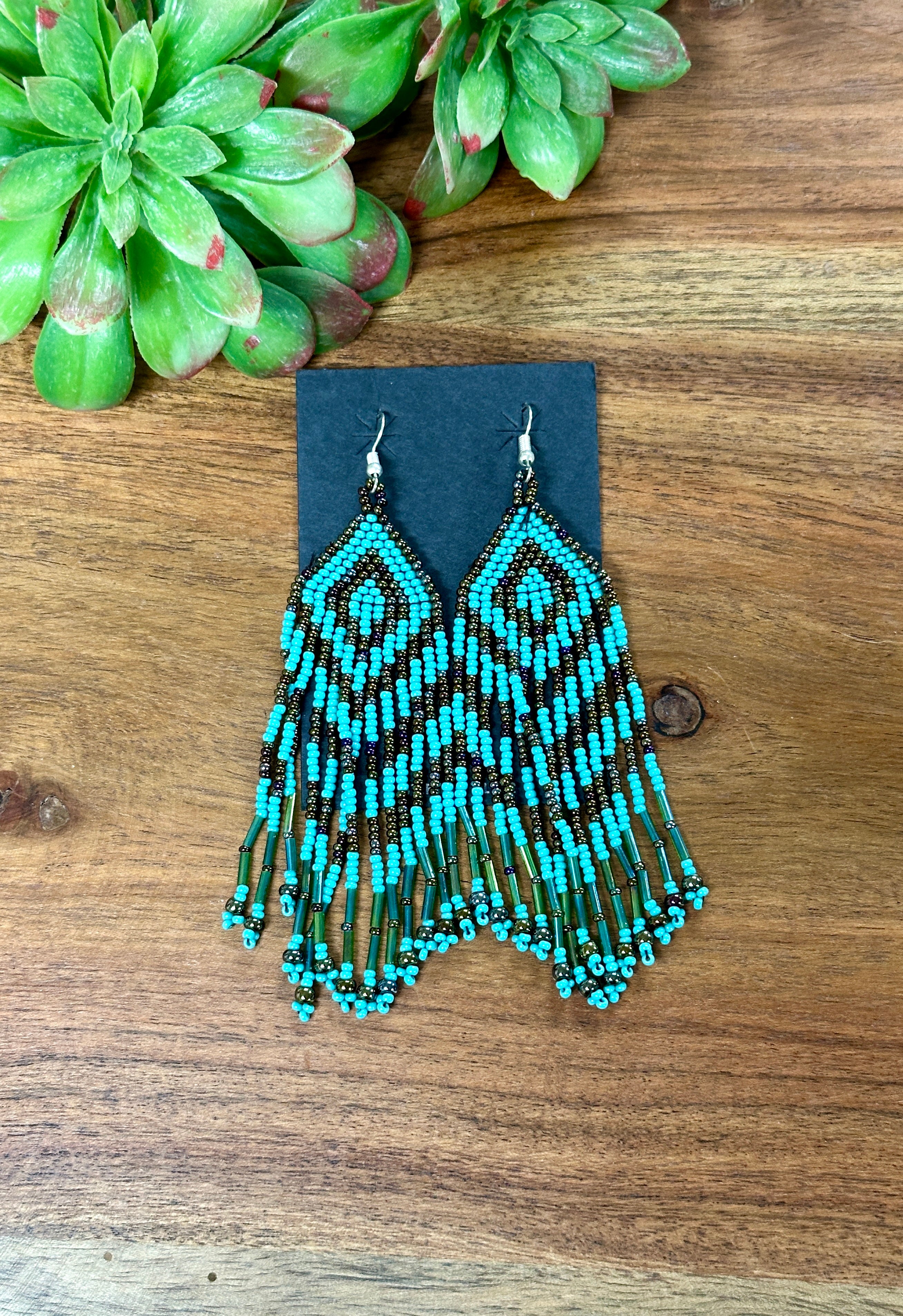 Southwest Handmade Beaded Dangle Earrings