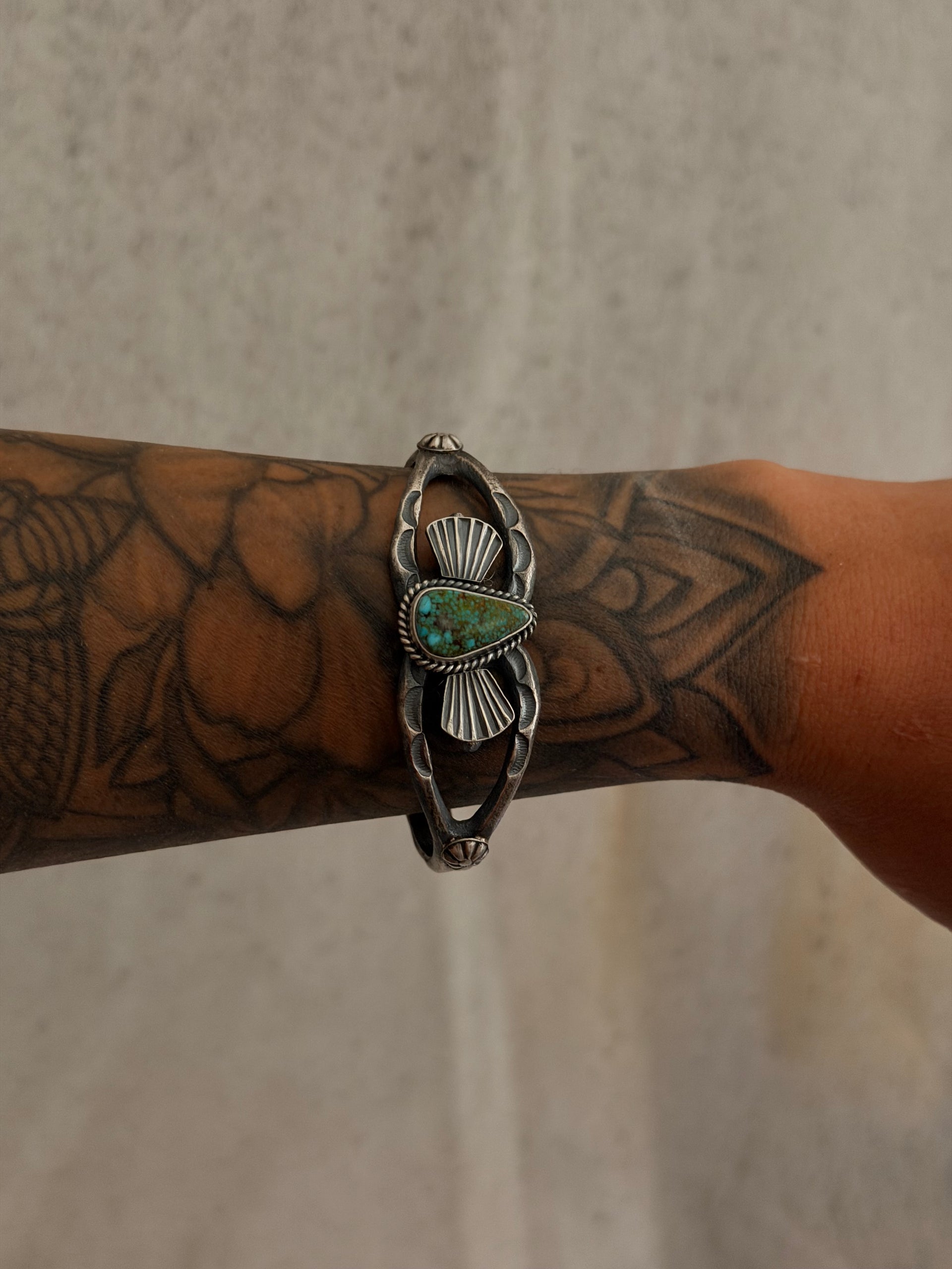 Kindale Billah Sonoran Mountain Turquoise & Sterling Silver Cuff Bracelet