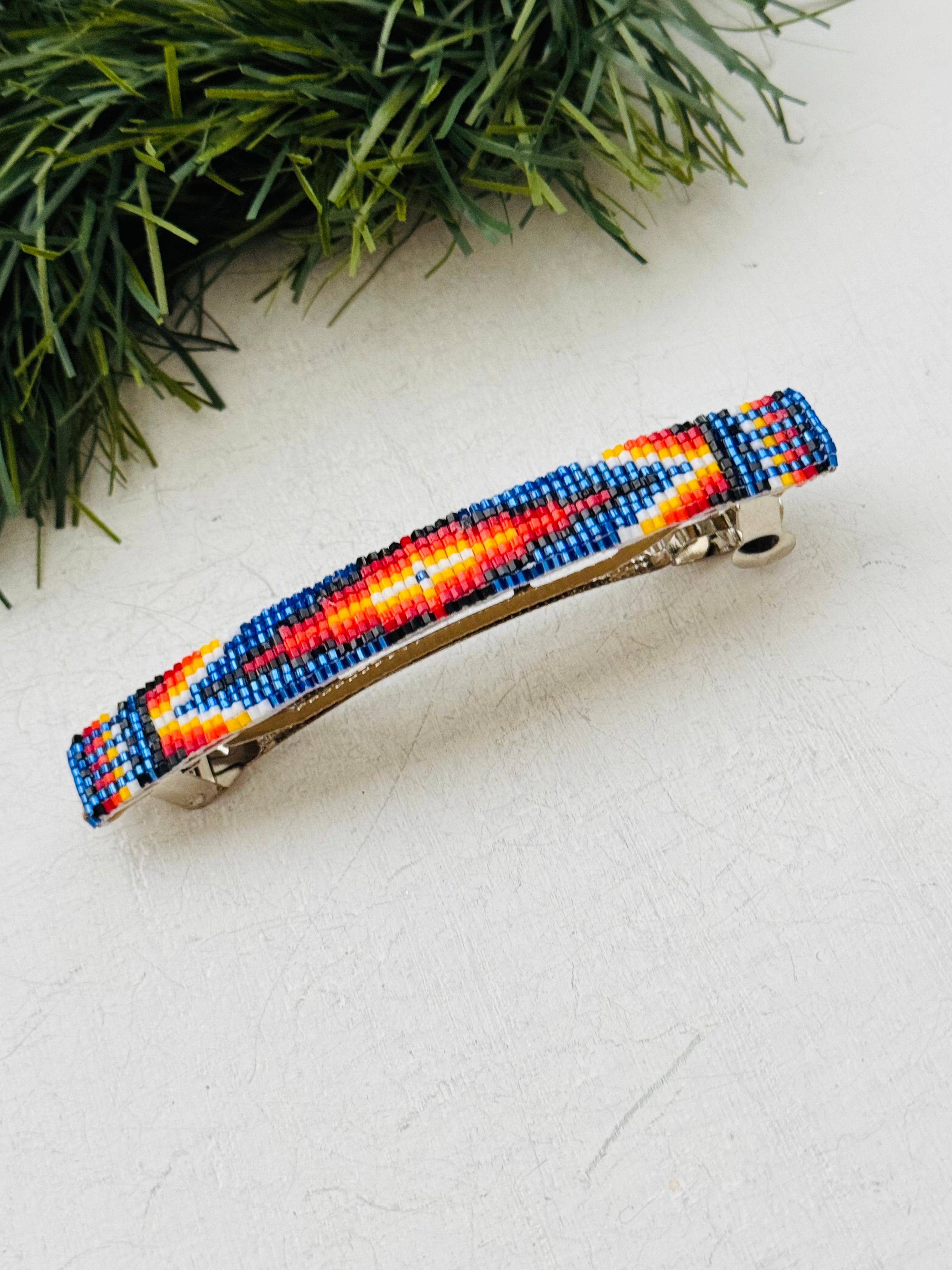 Navajo Made Bended Hair Barrette Pair