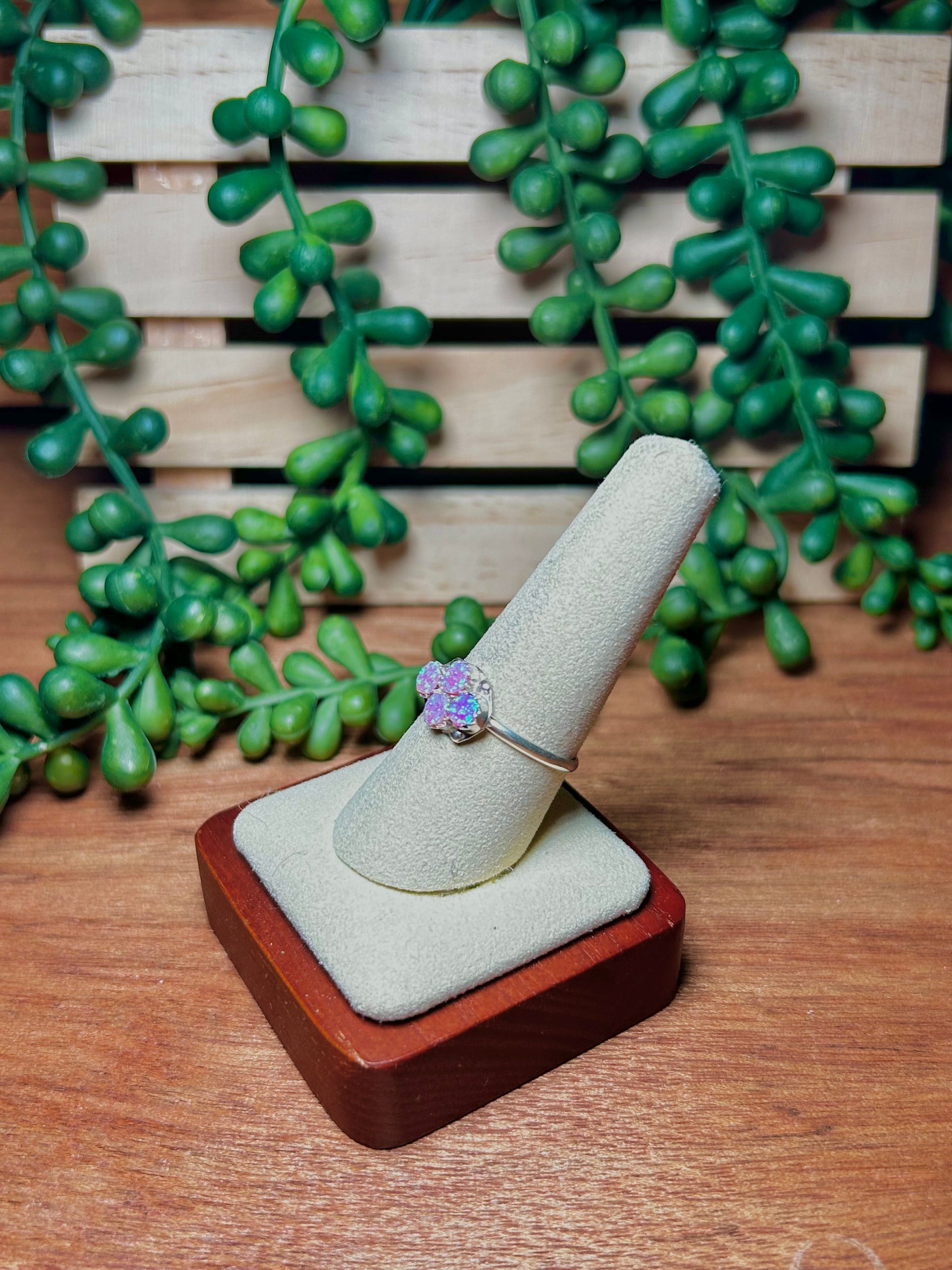 Navajo Made Opal & Sterling Silver Ring