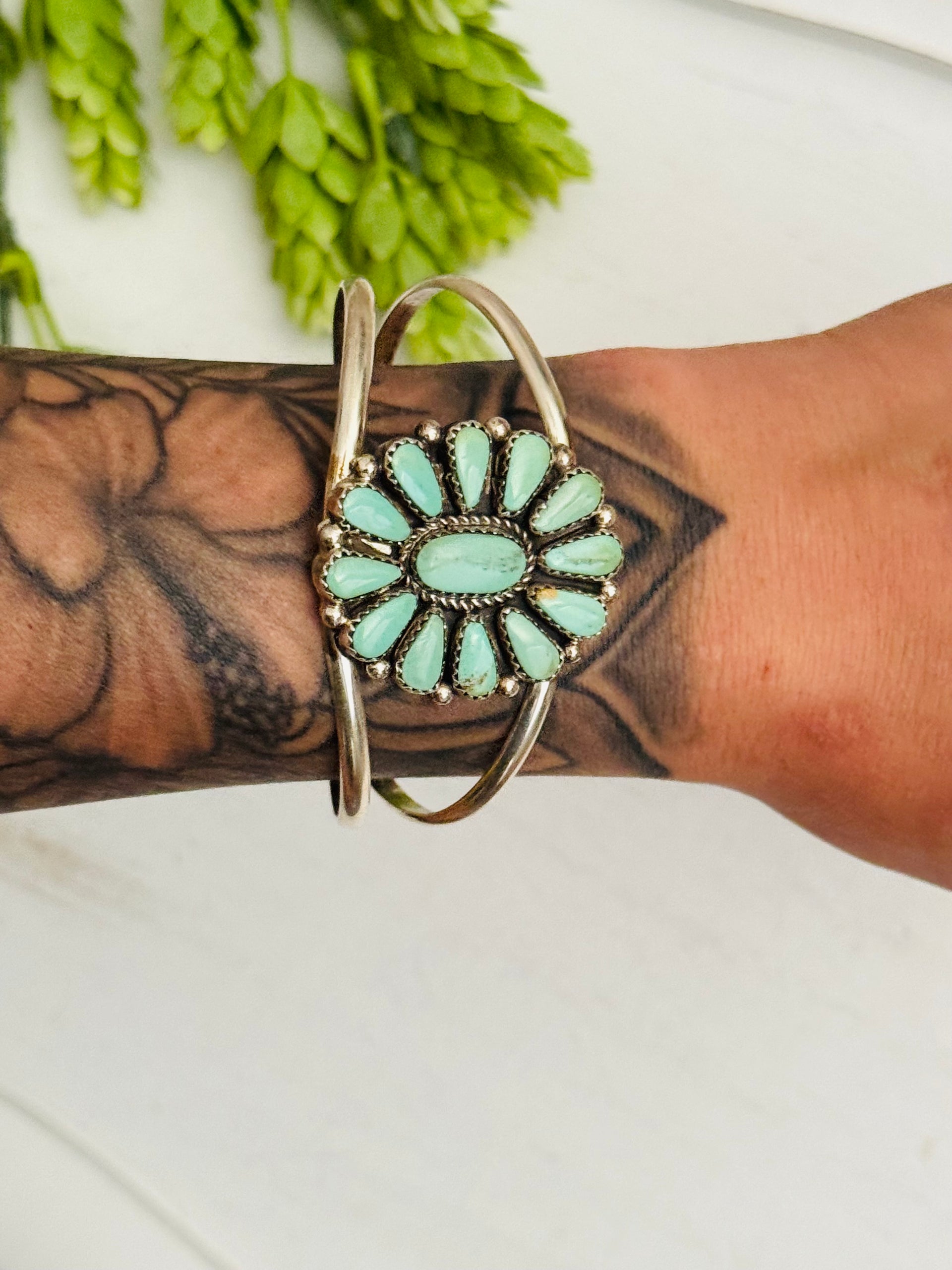 Alicia Wilson Kingman Turquoise & Sterling Silver Cuff Bracelet