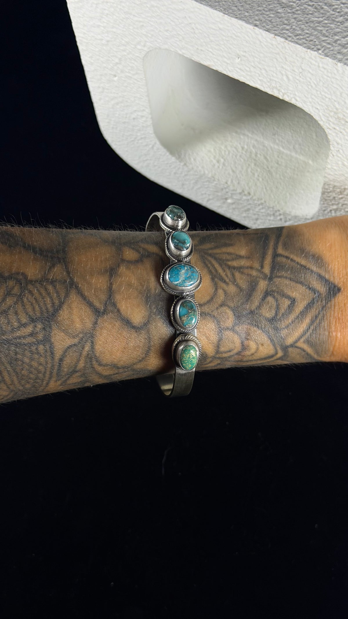 Kathleen Livingston Royston Turquoise & Sterling Silver Cuff Bracelet