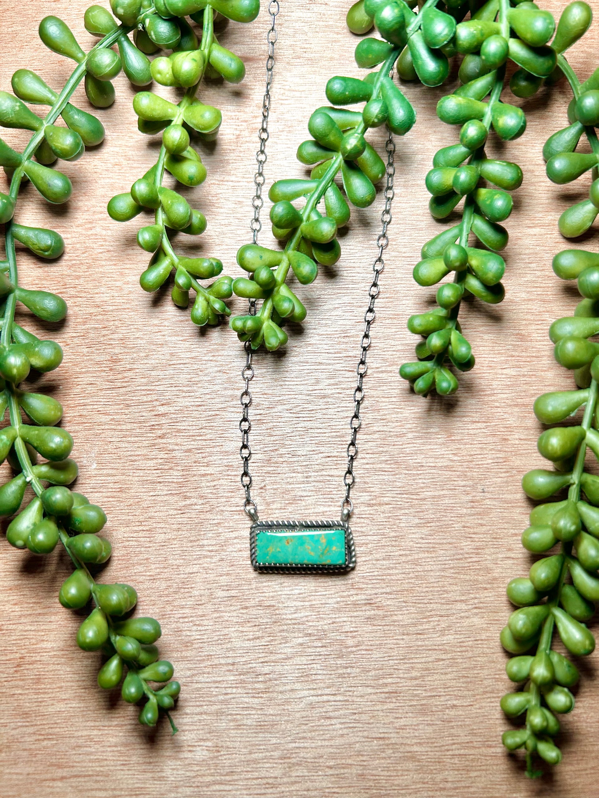 Tia Long Kingman Turquoise & Sterling Silver Necklace