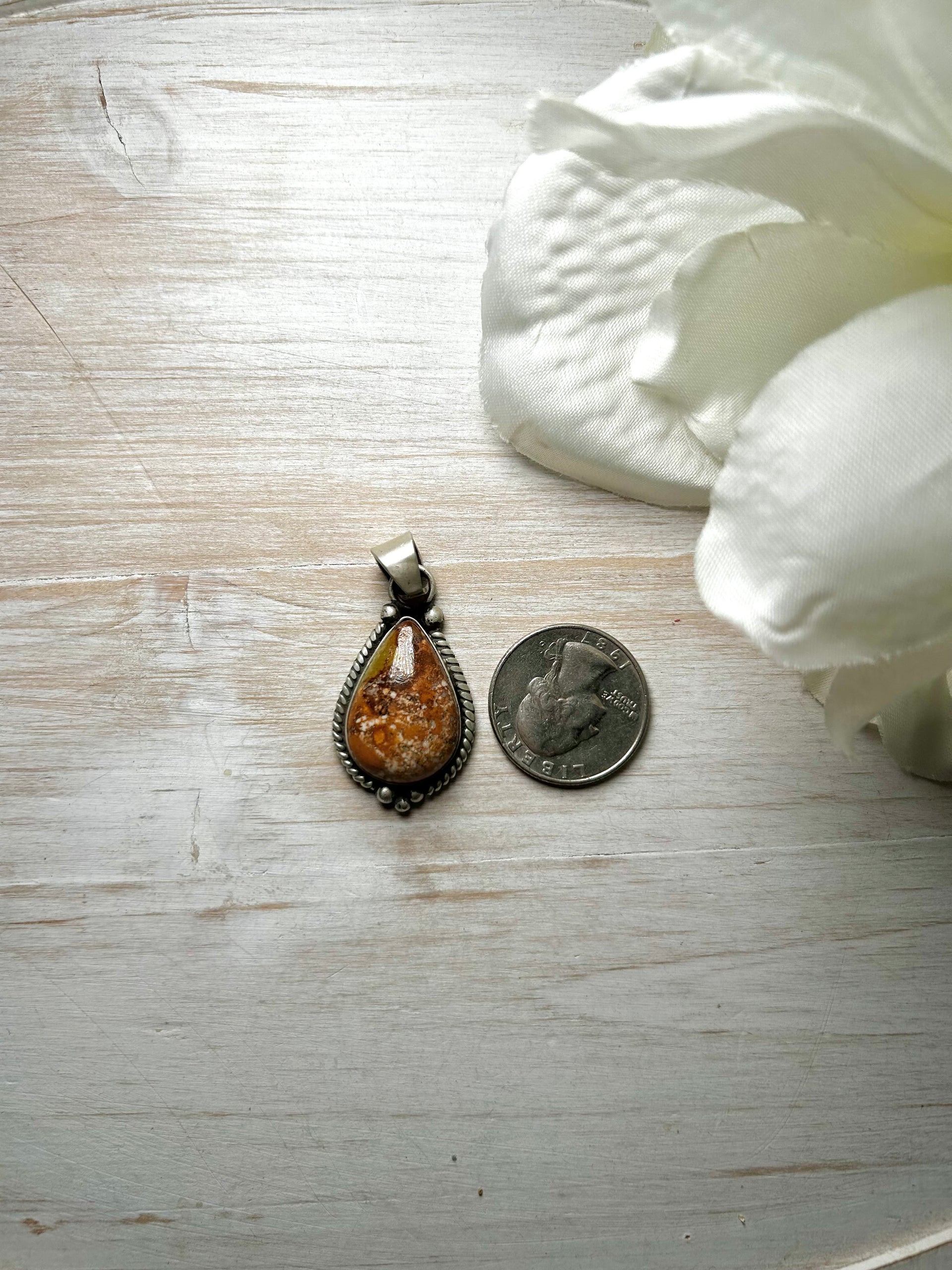 Zachariah David Evans Turquoise & Sterling Silver Pendant