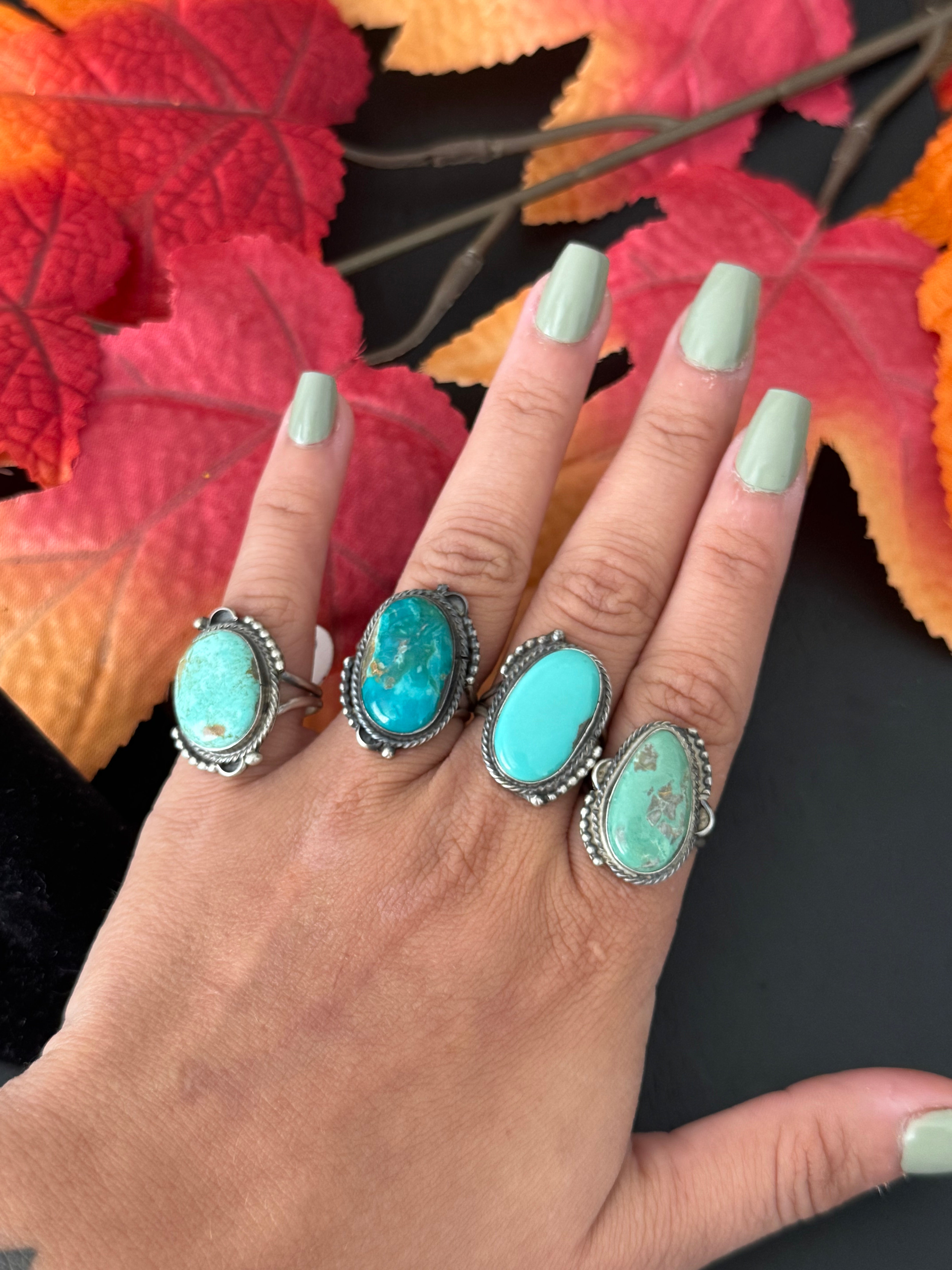 Navajo Made Turquoise & Sterling Silver Ring