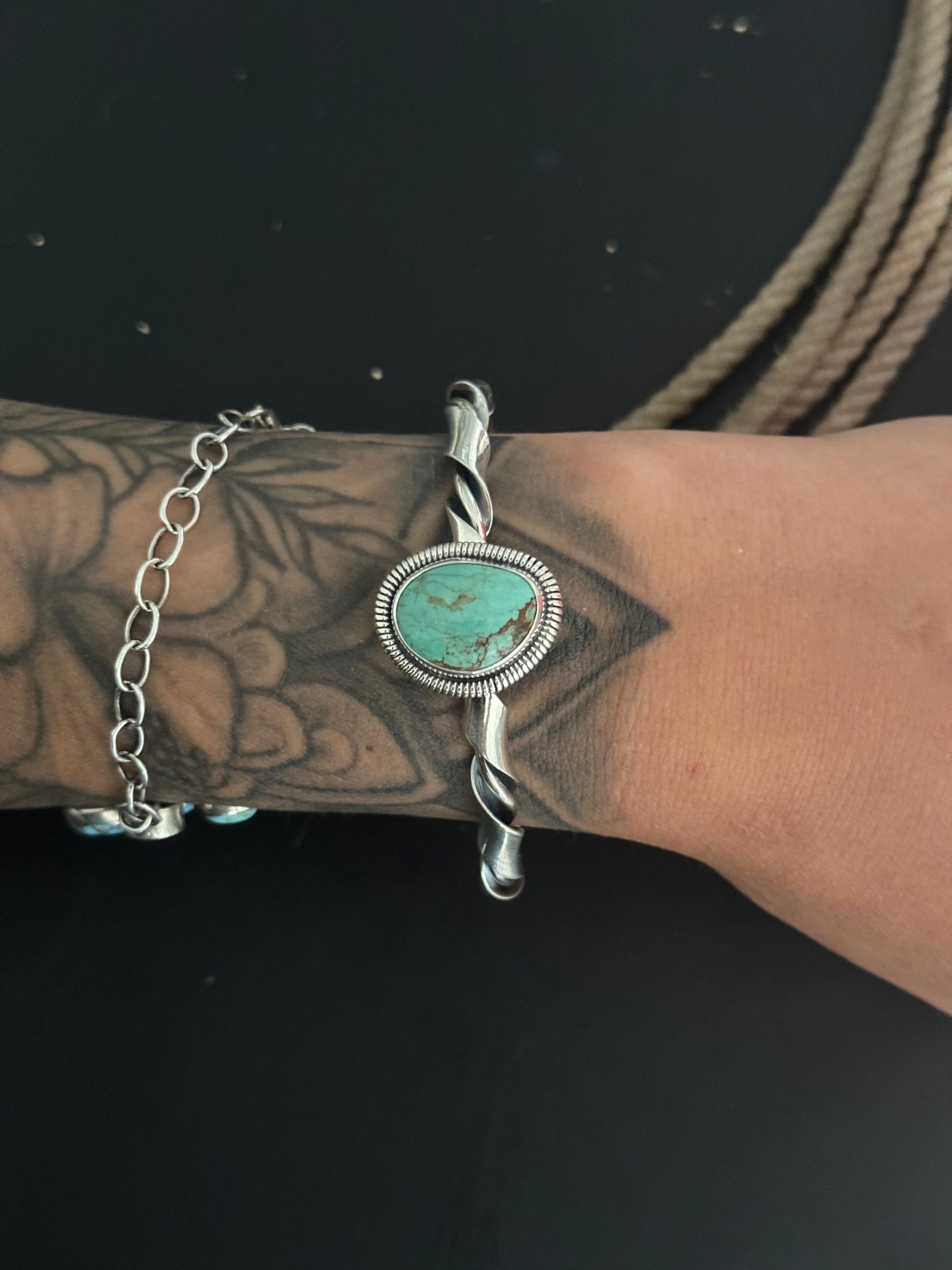 Wydell Billie Kingman Turquoise & Sterling Silver Cuff Bracelet