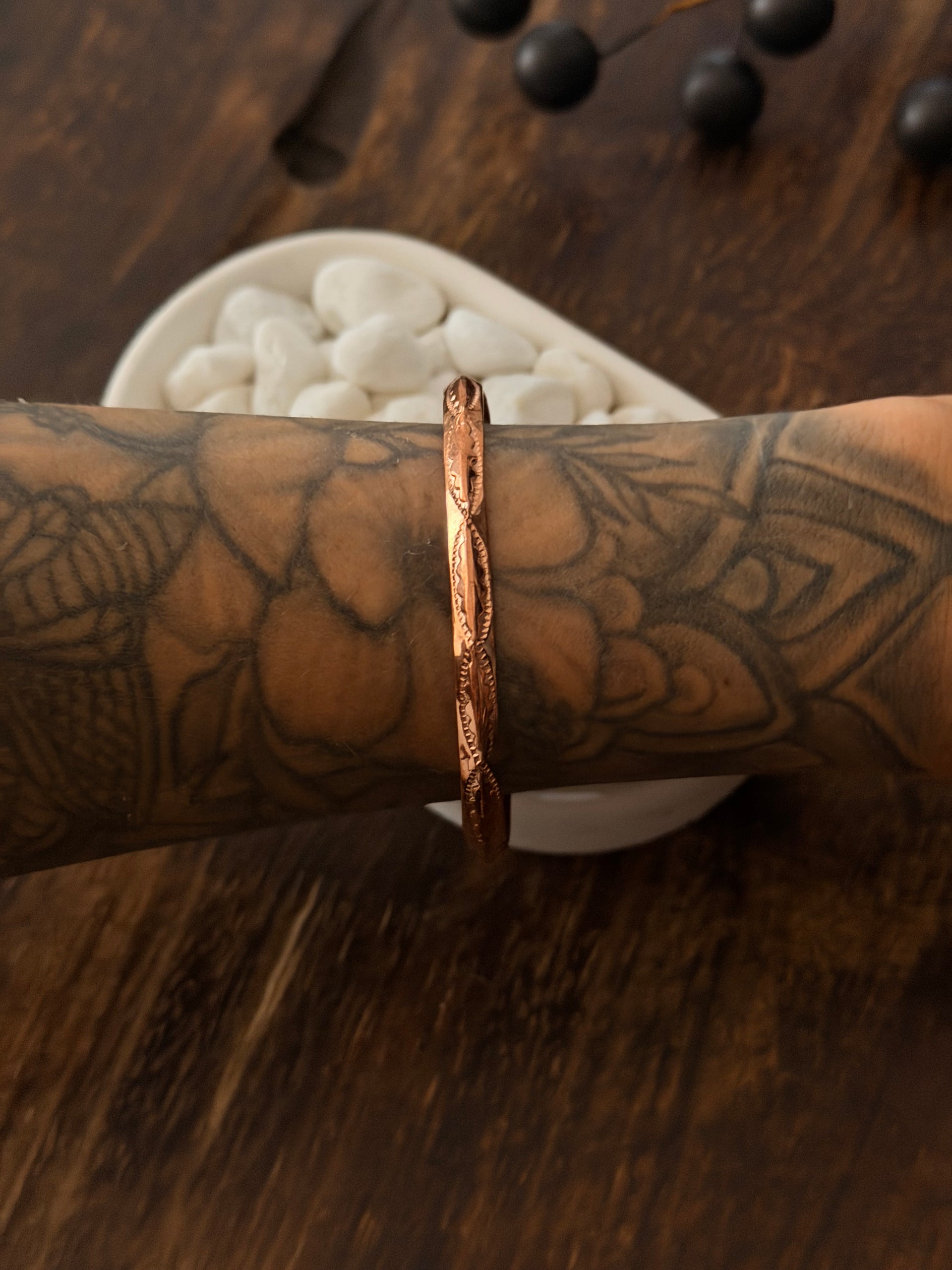 Navajo Made Copper Cuff Bracelet
