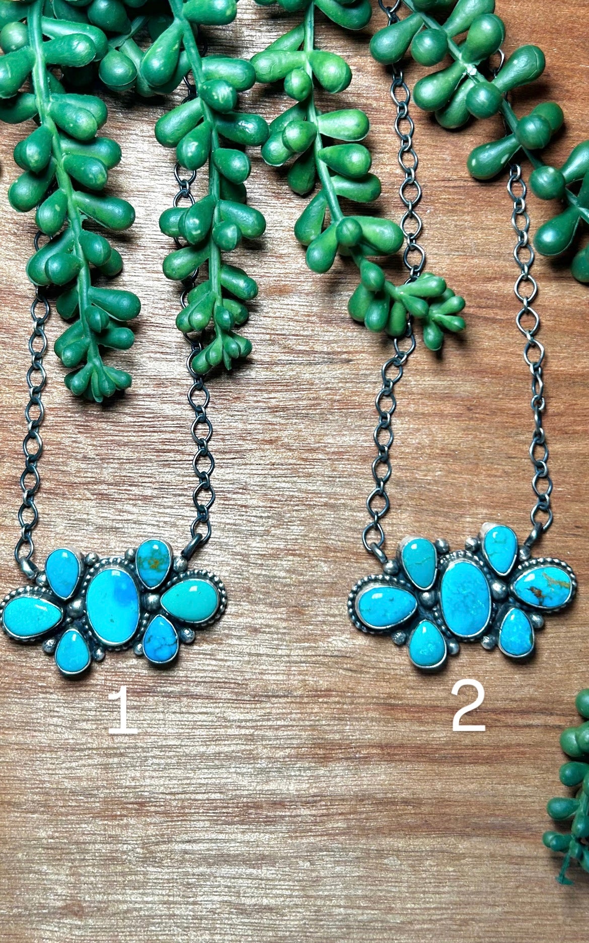 Sheila Becenti Kingman Turquoise & Sterling Silver Necklace