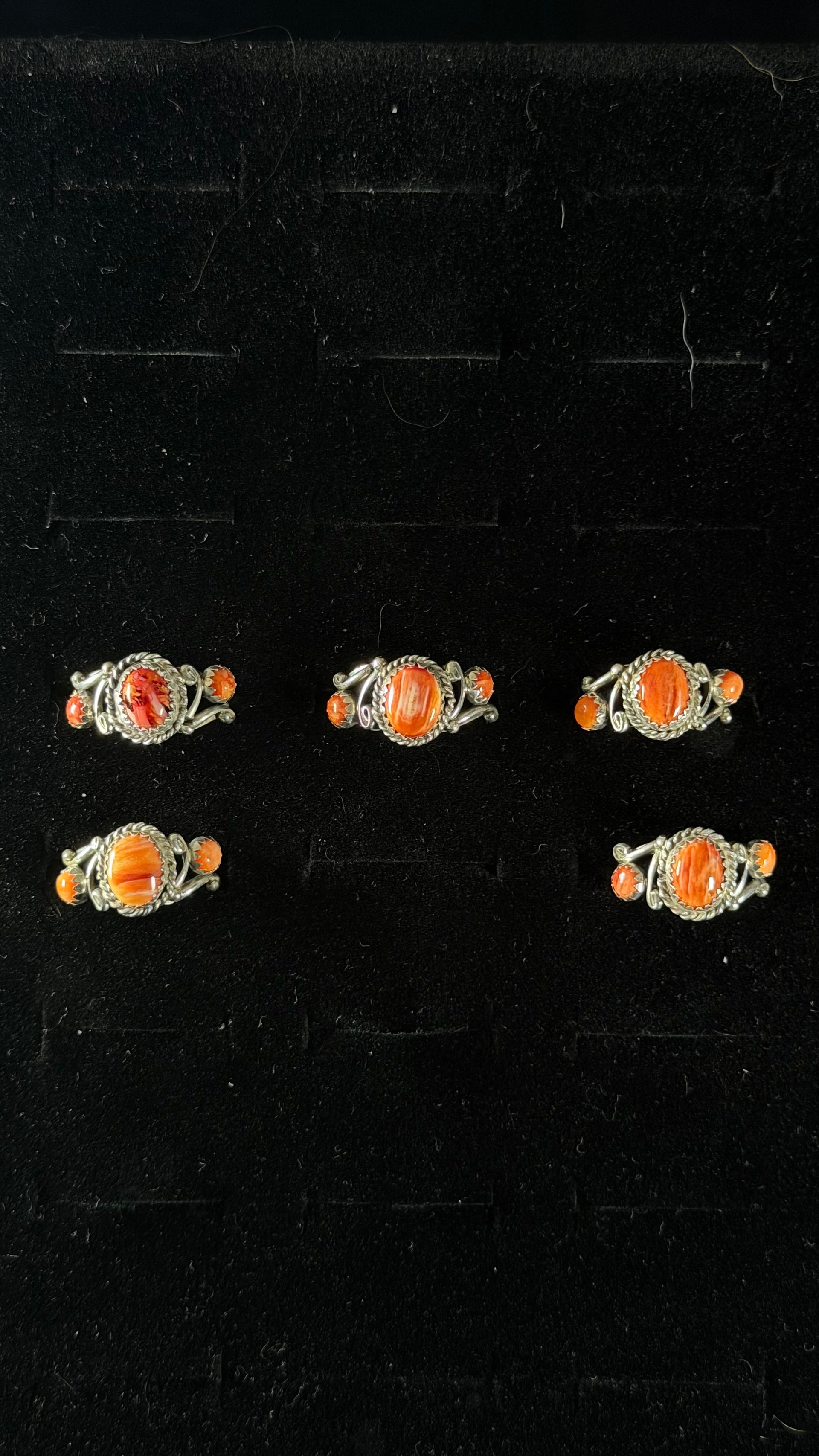 Navajo Made Spiny Oyster & Sterling Silver Ring