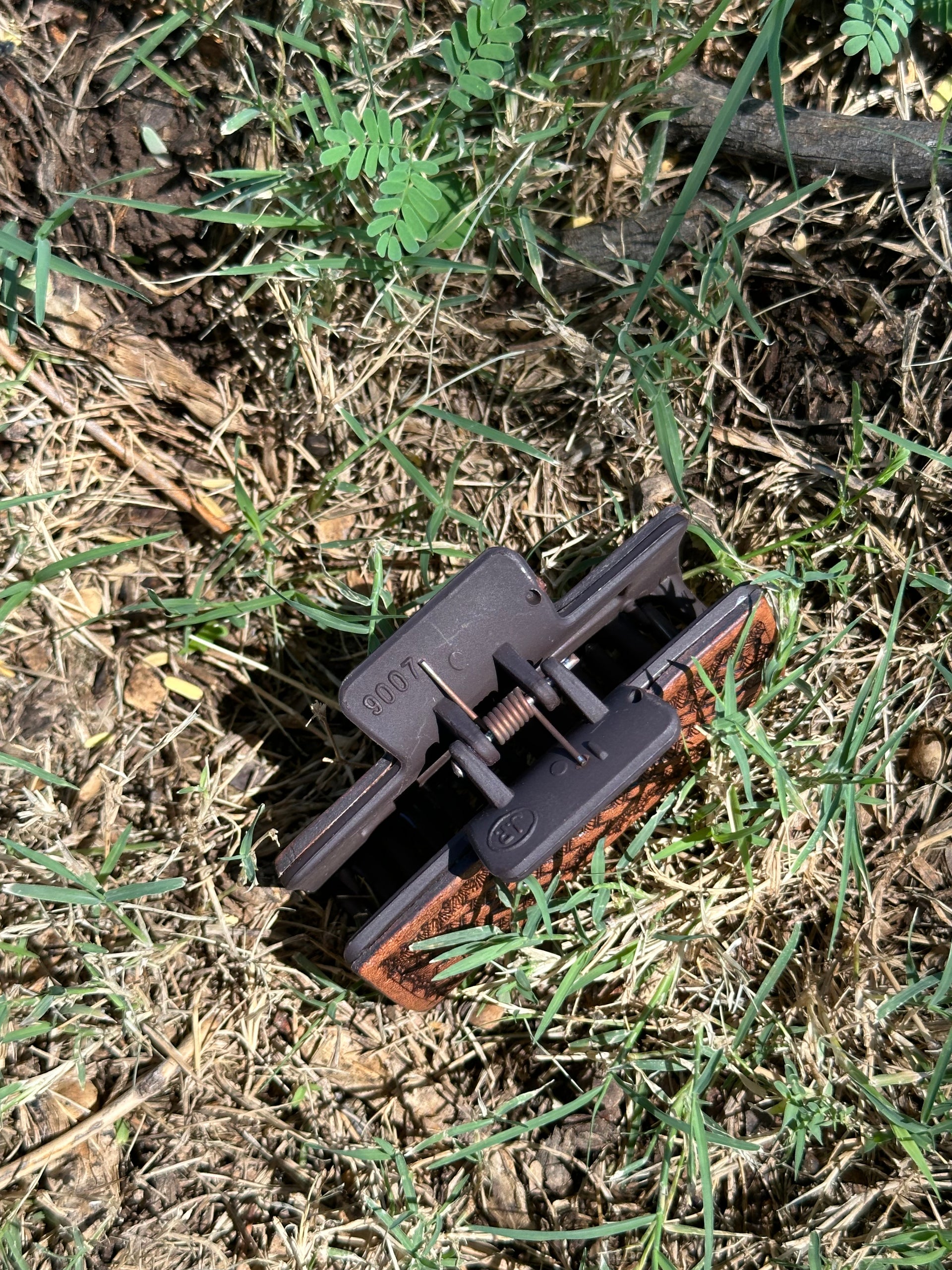 Genuine Tooled Leather Hair Clip