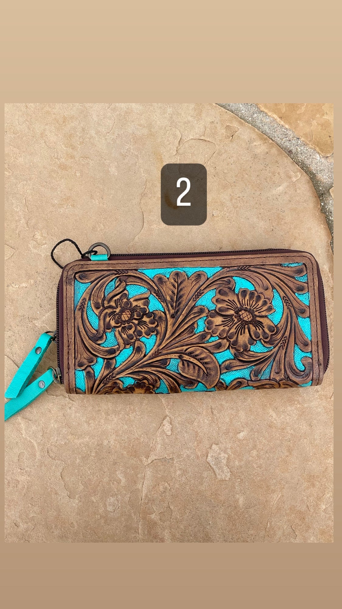 Genuine Tooled Leather Wallet/Purse