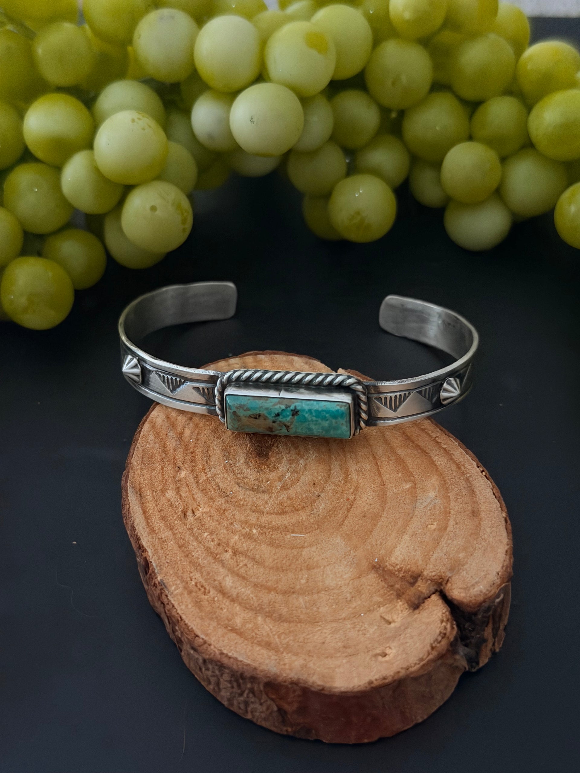 Rick Enriquez Kingman Turquoise & Sterling Silver Cuff Bracelet
