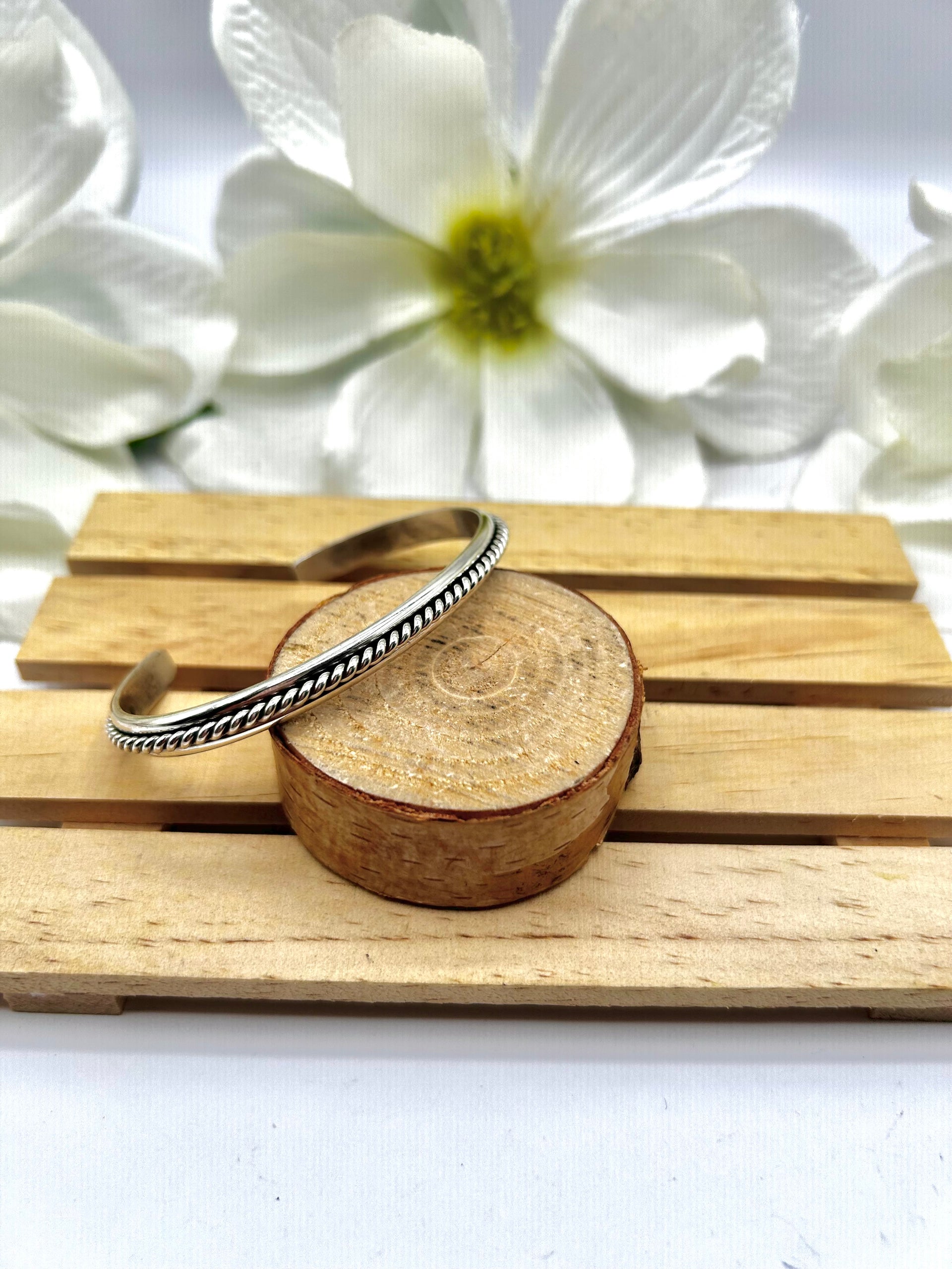 Navajo Made Sterling Silver Cuff Bracelet