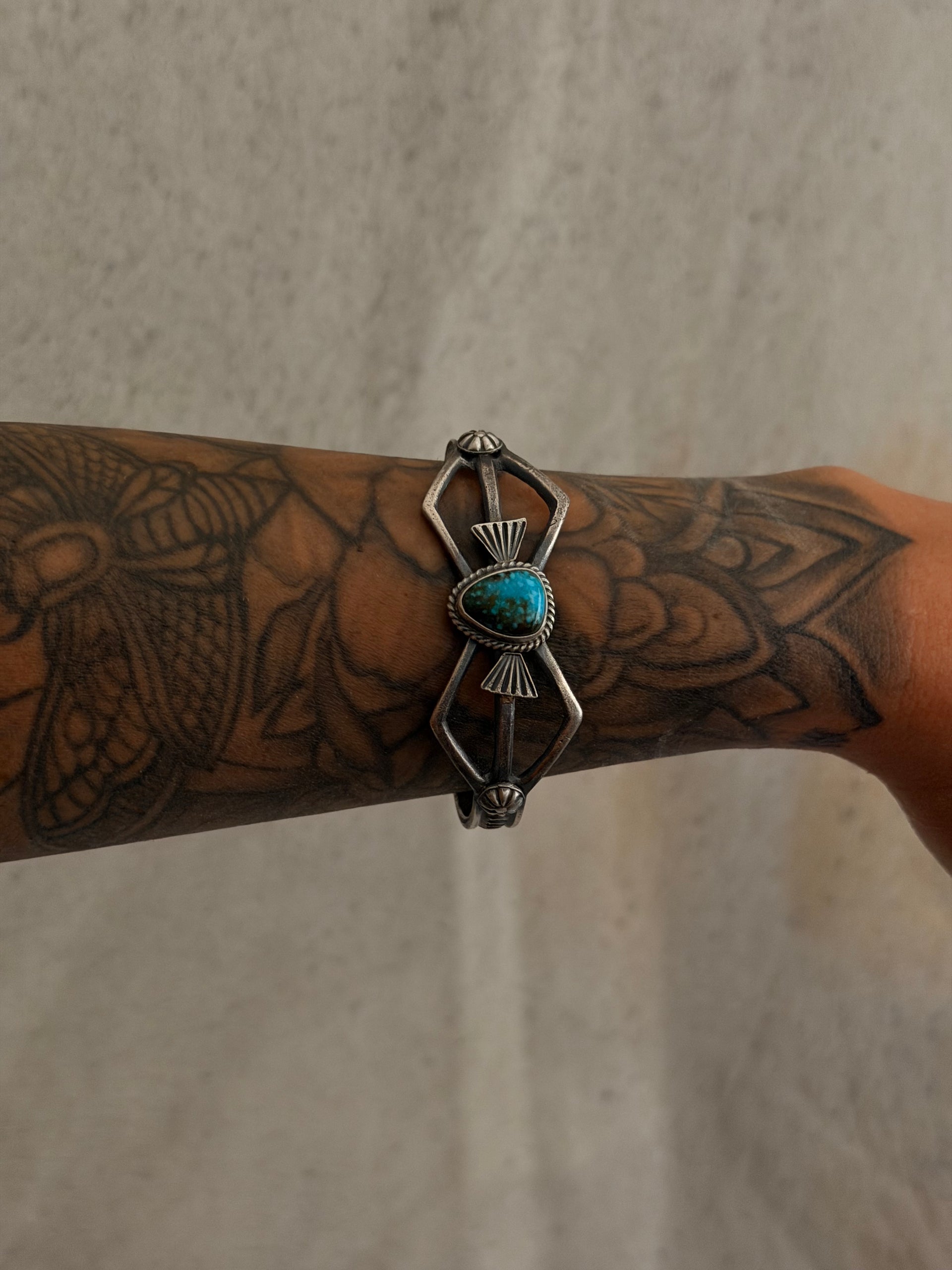 Kindale Billah Sonoran Mountain Turquoise & Sterling Silver Cuff Bracelet