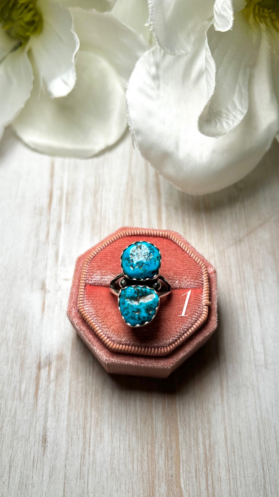 Navajo Made Kingman Turquoise & Sterling Silver Ring