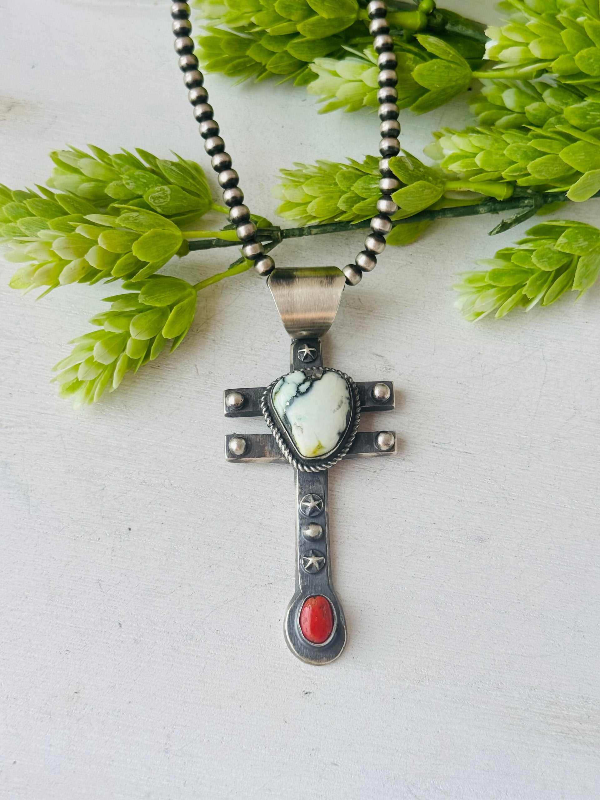 Chimney Butte Multi Stone & Sterling Silver Pendant