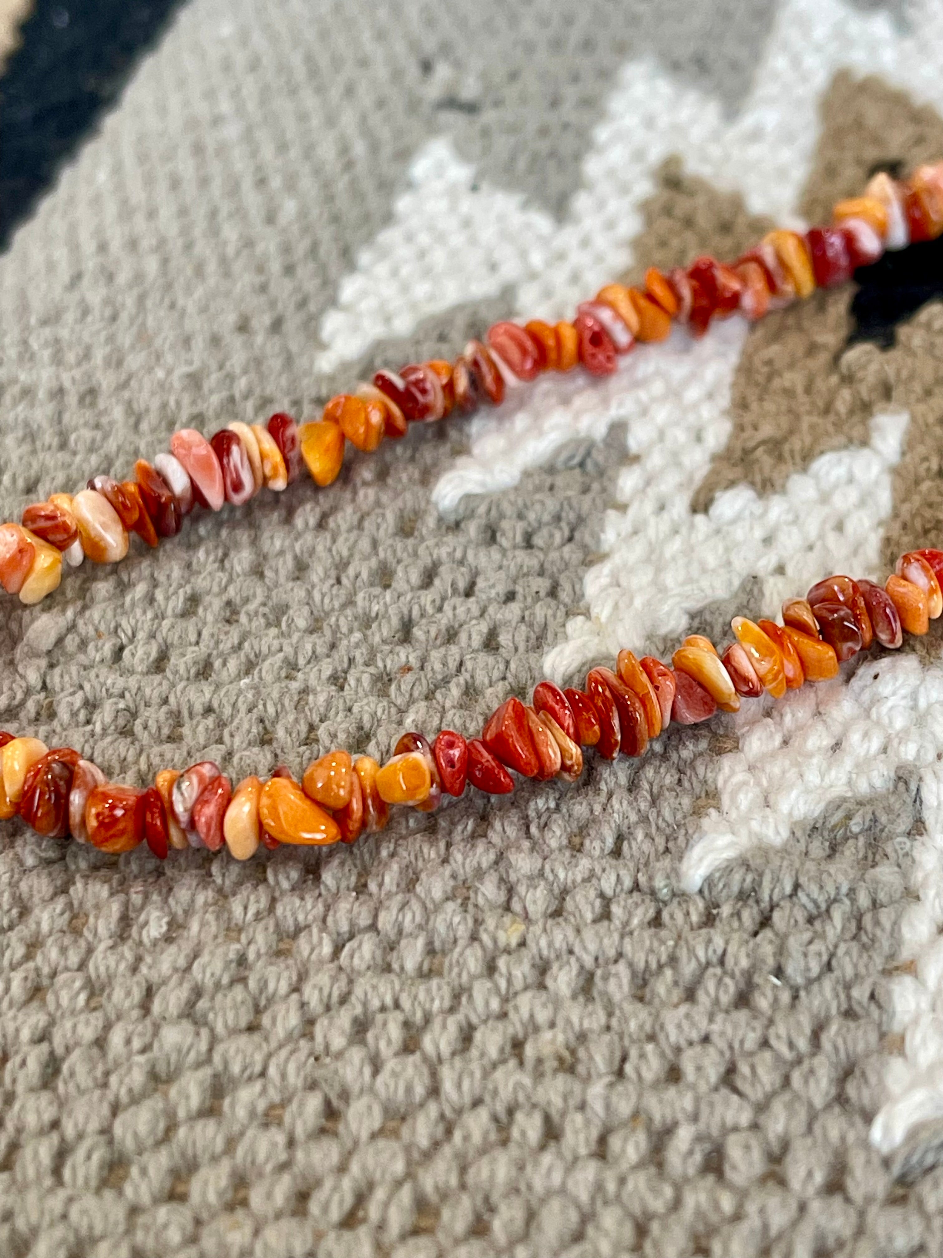 Southwest Handmade Spiny Oyster Beaded Necklace