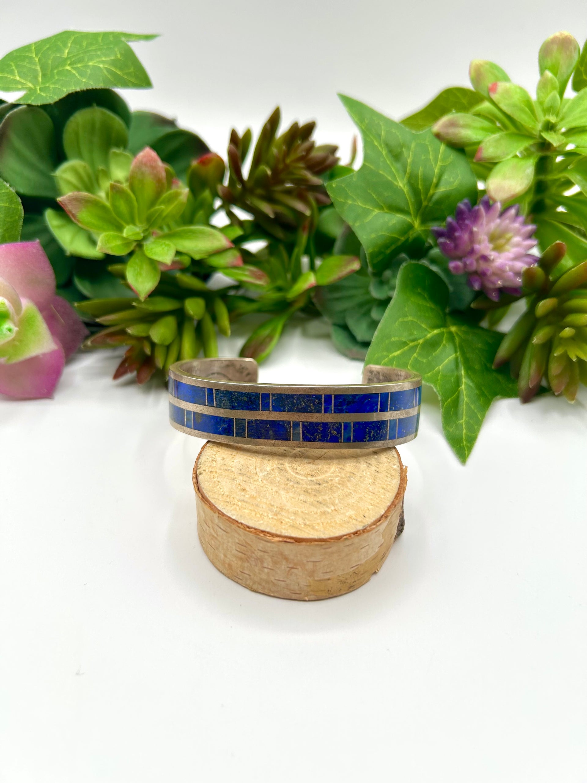 Wilson Dawes Lapis & Sterling Silver Cuff Bracelet