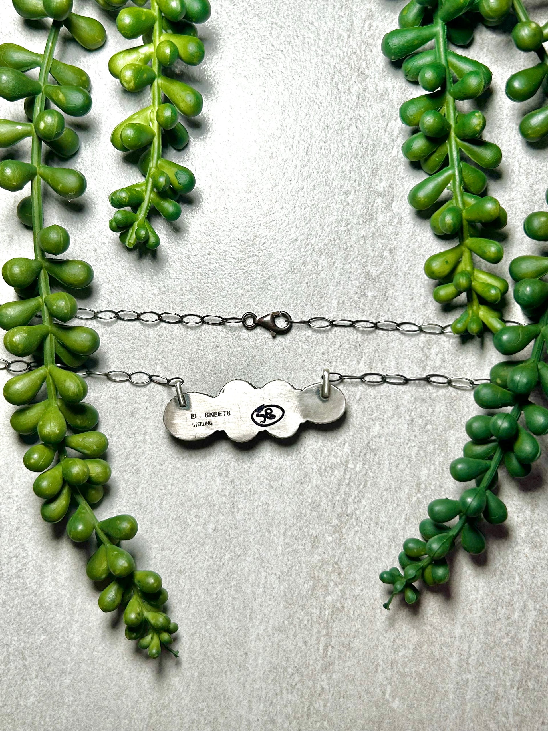 Eli Skeets Golden Hill Turquoise & Sterling Silver Necklace