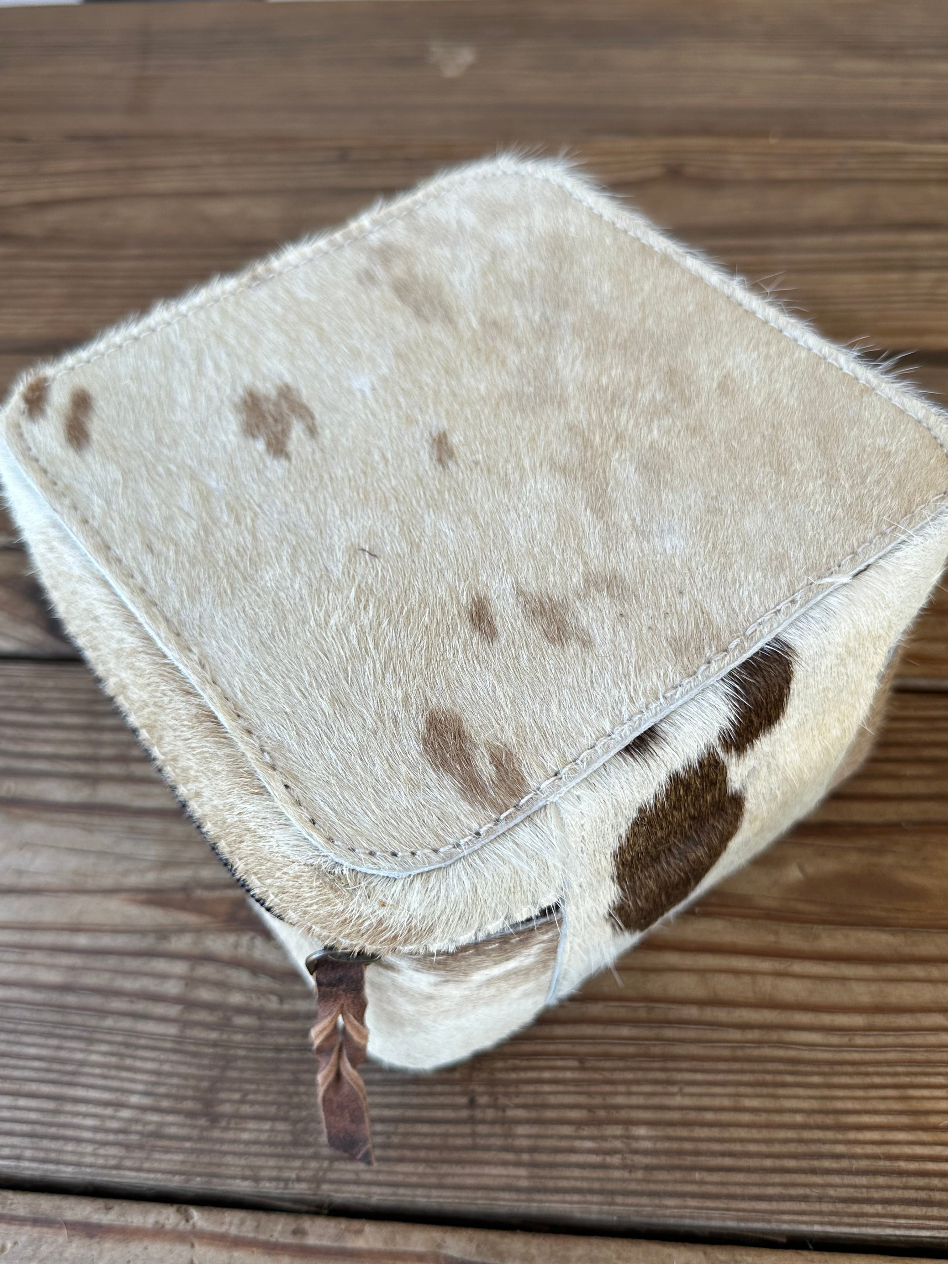 Genuine Leather Cowhide Jewelry Box